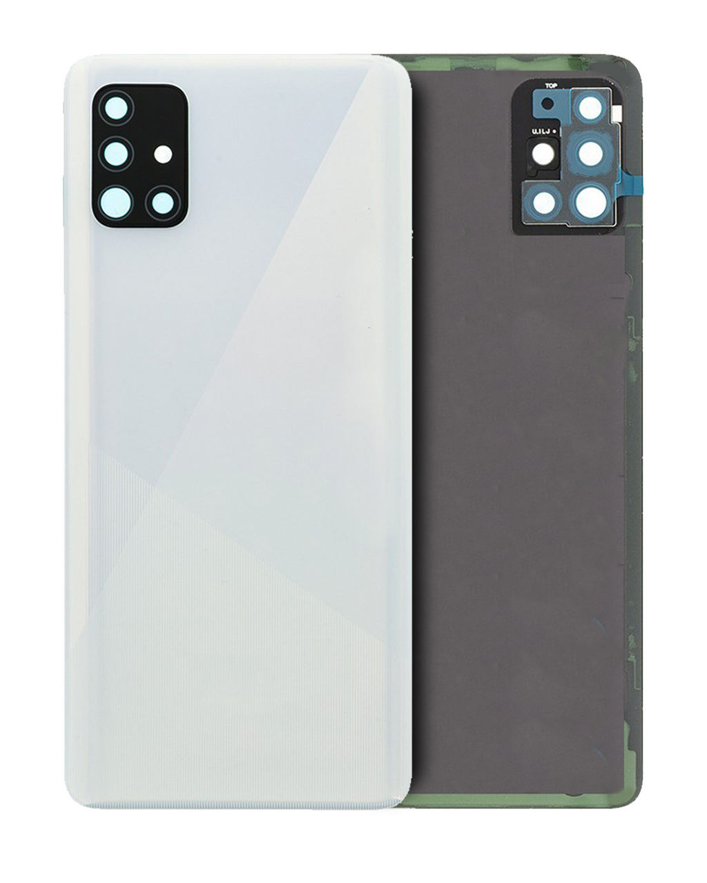 Backcover-Glas mit Kamera für Galaxy A51 4G Service Pack Prism Crush White