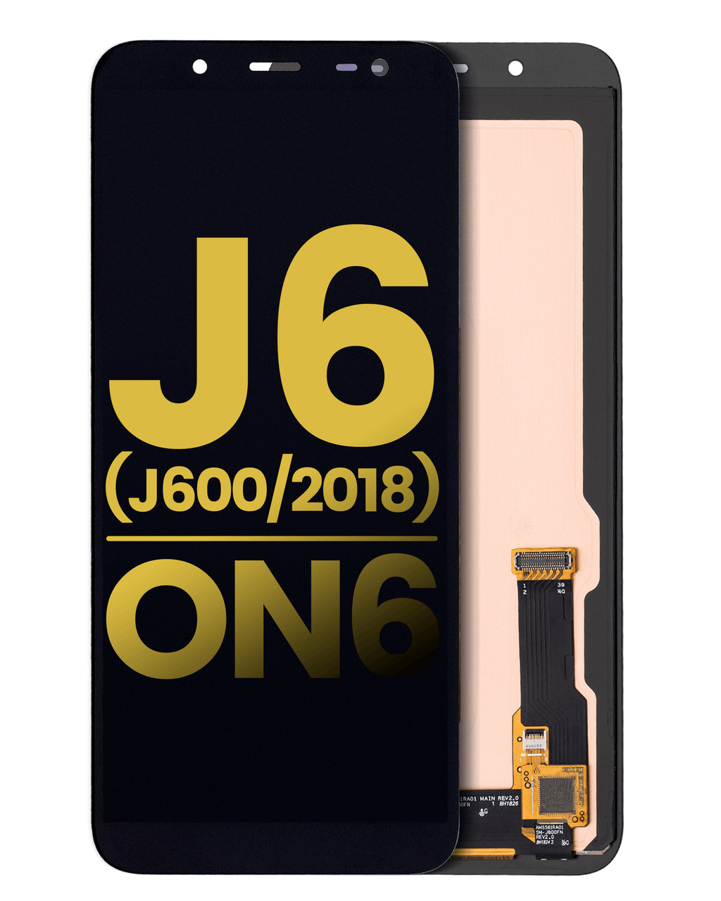 OLED-Display ohne Rahmen Samsung J6/On6 Refurbished Schwarz