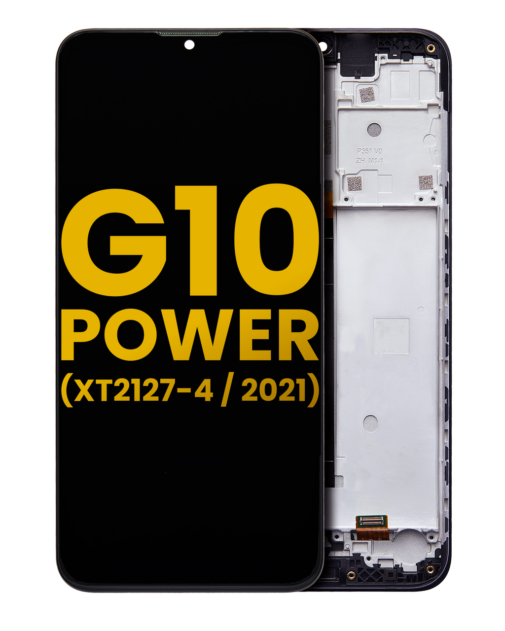 LCD mit Rahmen für Moto G10 Power Refurbished