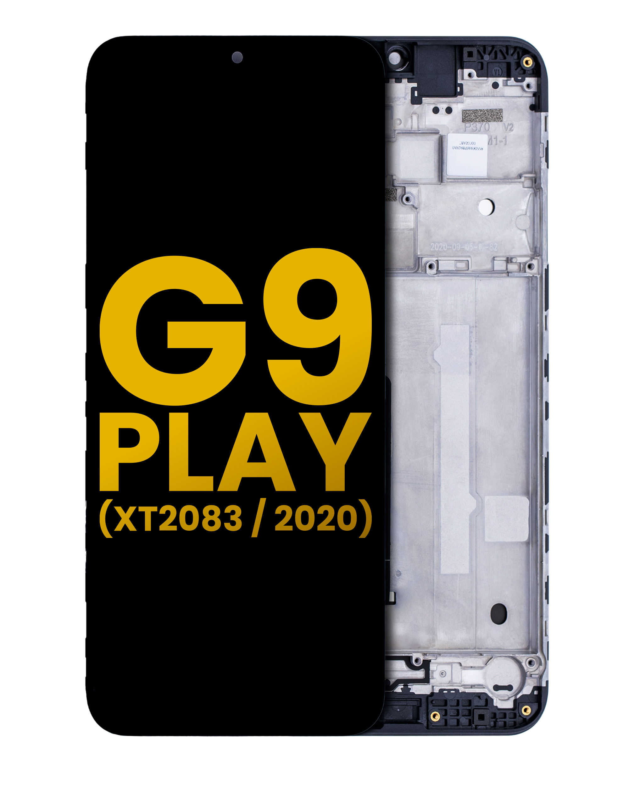 LCD Display with Frame for Motorola Moto G9 Play (XT2083 / 2020) (Refurbished) (All Colors)