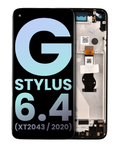 LCD Display with Frame for Motorola Moto G Stylus 6.4" (XT2043 / 2020) (Original OEM) (Mystic Indigo)