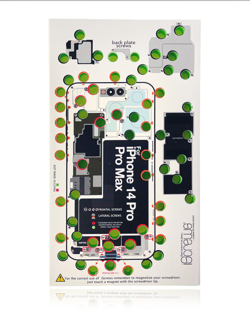iScrews Positionsmatte für iPhone 14 Pro / 14 Pro Max