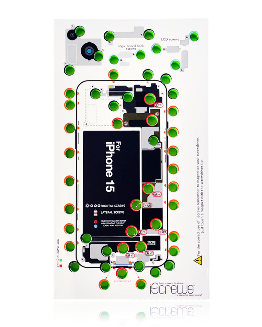 iScrews Positionierungsmatte für iPhone 15