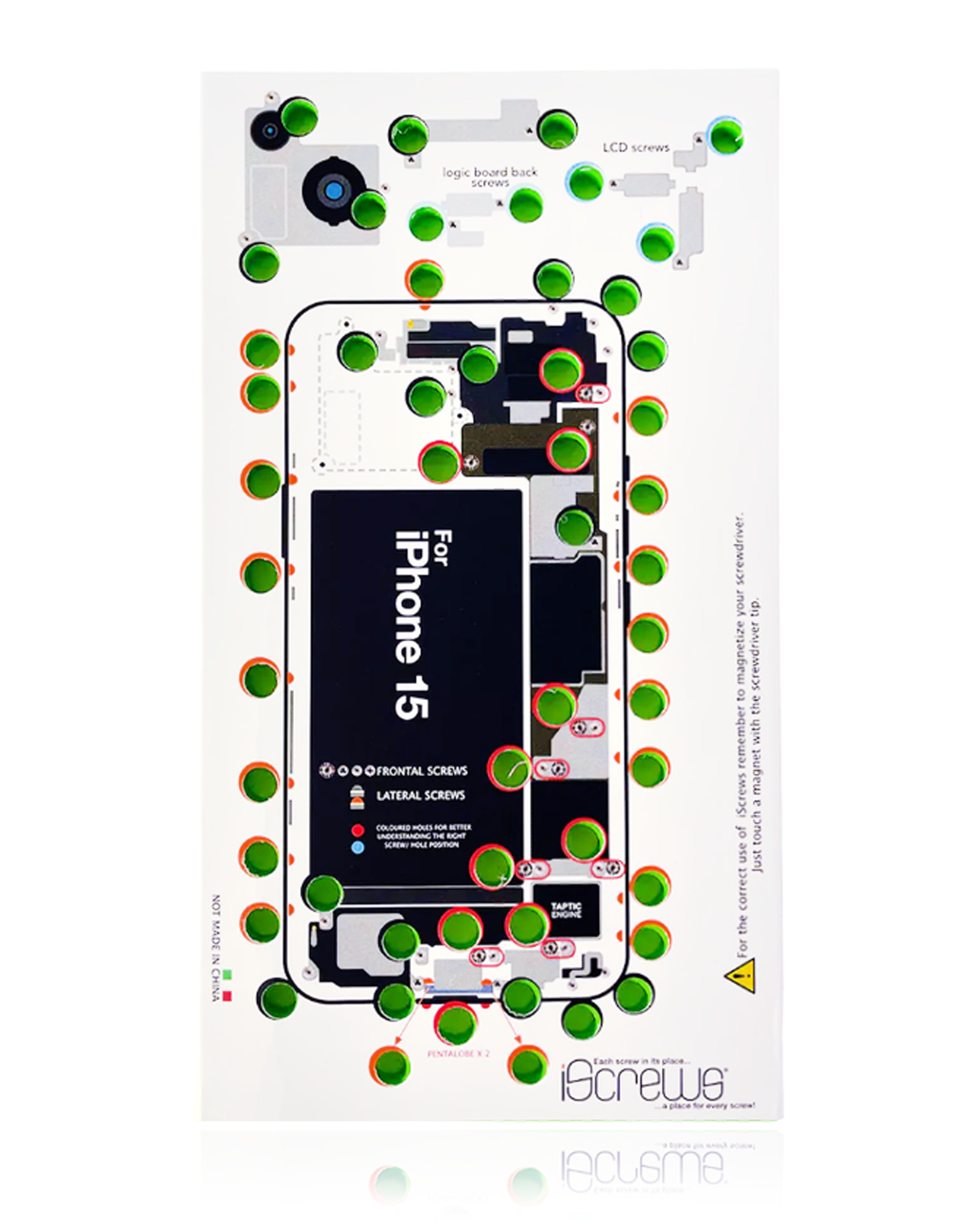 iScrews Positionierungsmatte für iPhone 15