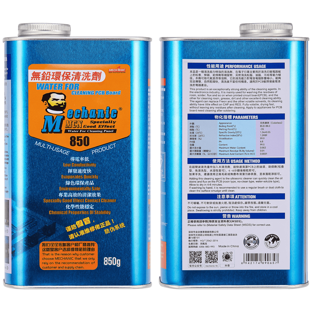 850 Lead Free Leiterplatten-Reiniger Flüssigkeit (Mechanic)