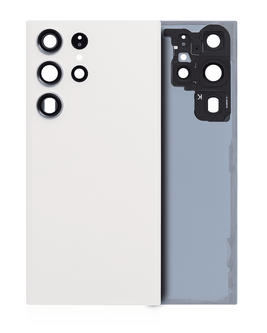 Back Cover with Camera Lens for Samsung Galaxy S23 Ultra 5G (No Logo) (Aftermarket Plus) (Cream)