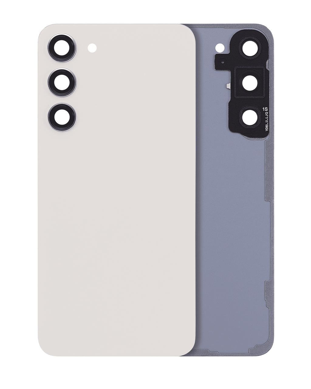 Back cover with camera lens for Samsung Galaxy S23 Plus 5G (without logo) (Aftermarket Plus) (Cream)