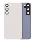 Back cover with camera lens for Samsung Galaxy S23 Plus 5G (without logo) (Aftermarket Plus) (Cream)