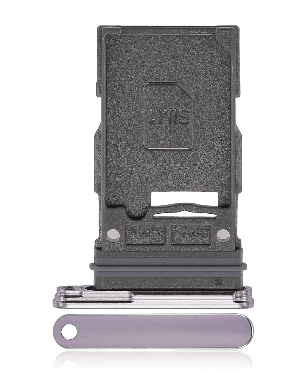 Single SIM Card Tray for Samsung Galaxy S23 5G / S23 Plus 5G (Lavender)