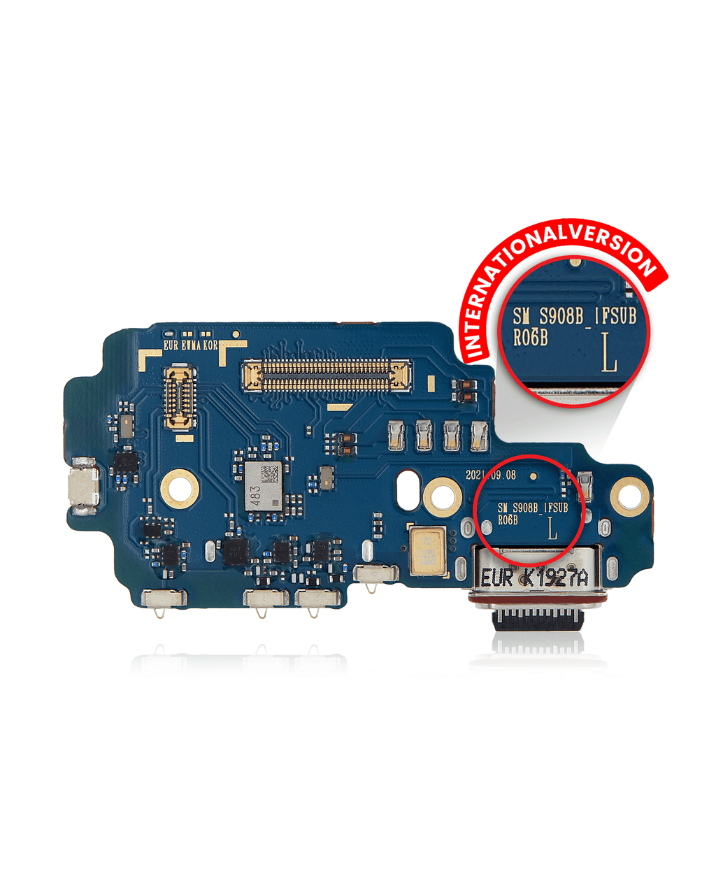 Ladebuchse-Platine mit SIM-Kartenleser Samsung Galaxy S22 Ultra Premium