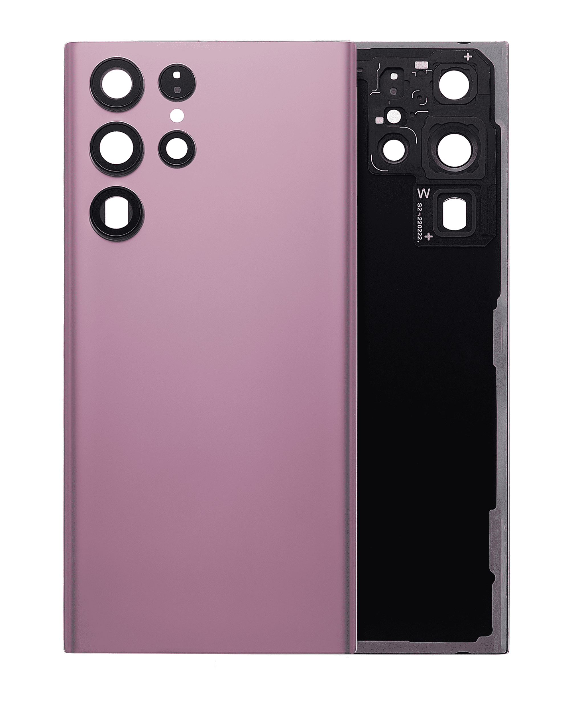Backcover mit Kameralinse Samsung Galaxy S22 Ultra Burgundy Aftermarket+