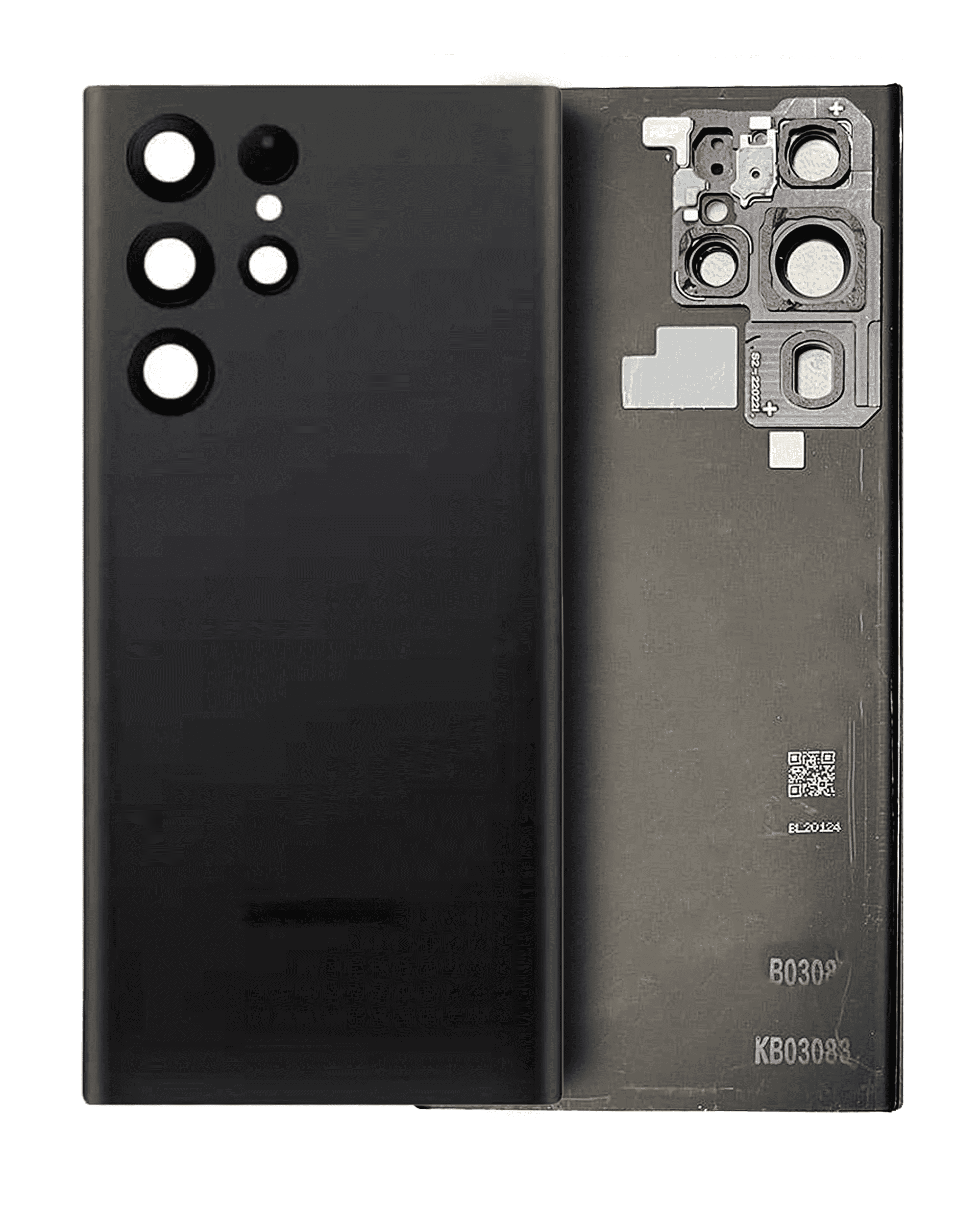 Back Cover with Camera Lens for Samsung Galaxy S22 Ultra (Service Pack) (Phantom Black)