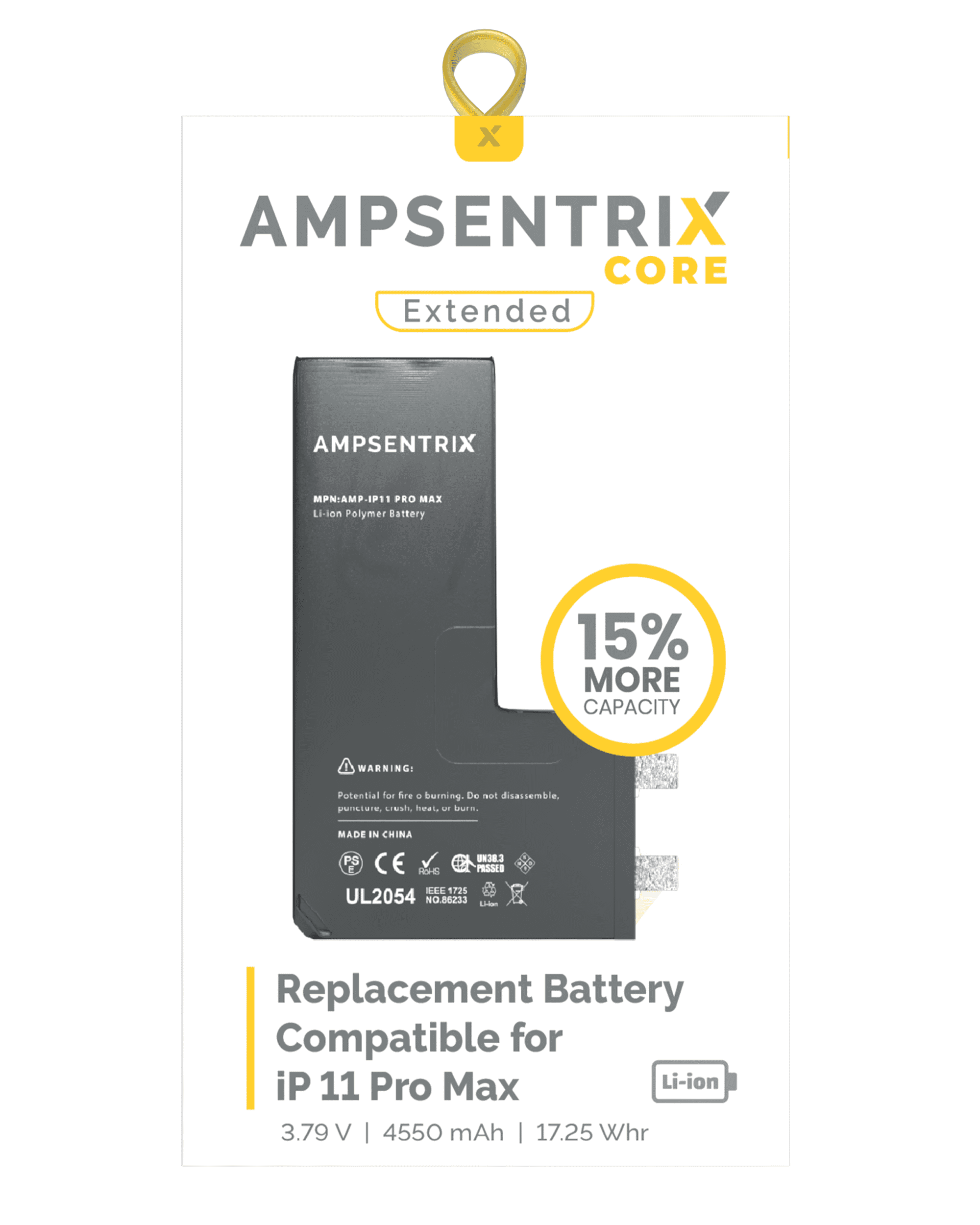 Ersatzbatterie für iPhone 11 Pro Max (Spot-Löten erforderlich)