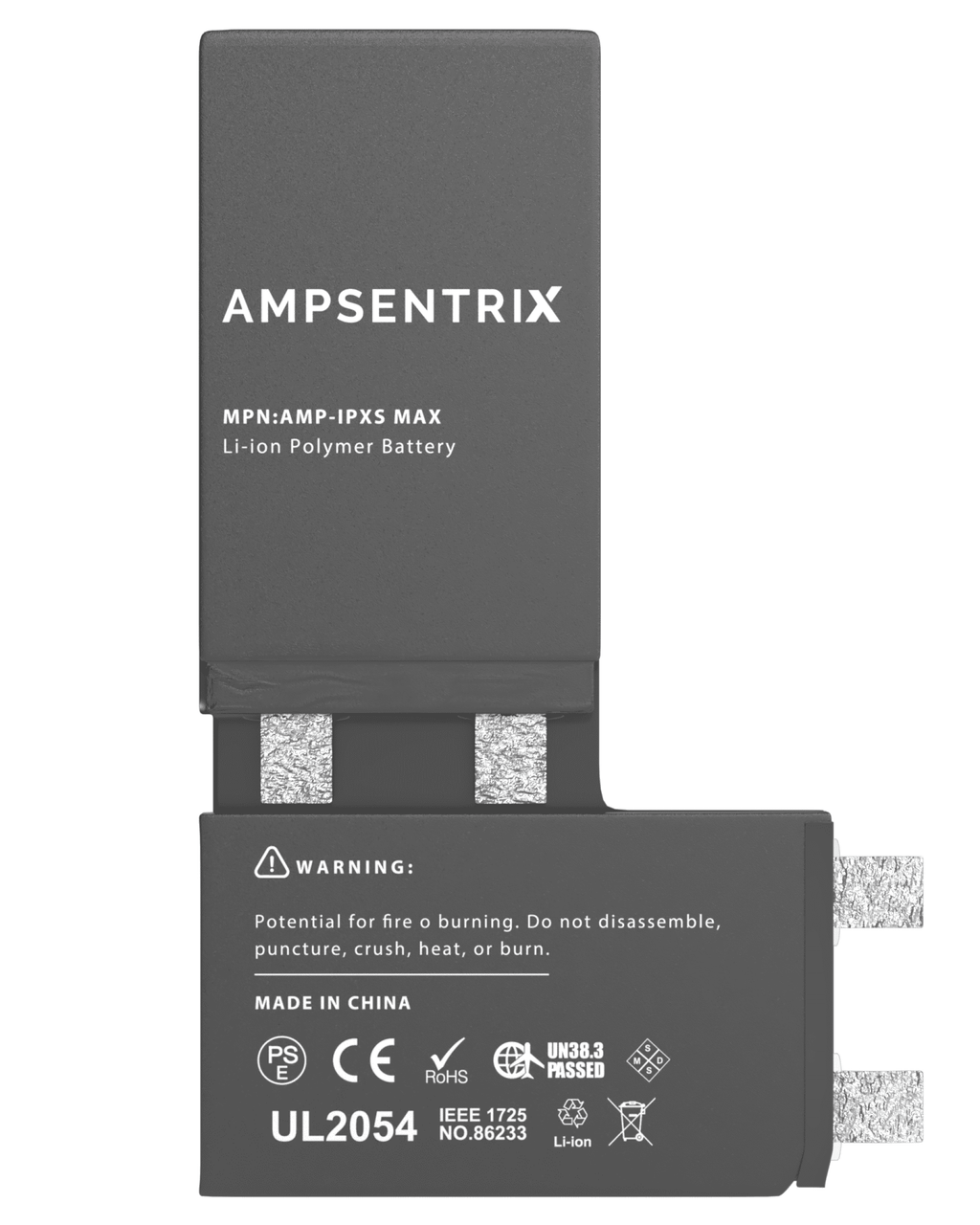 Ersatzakku Premium iPhone XS Max (Punktschweißen erforderlich) AmpSentrix