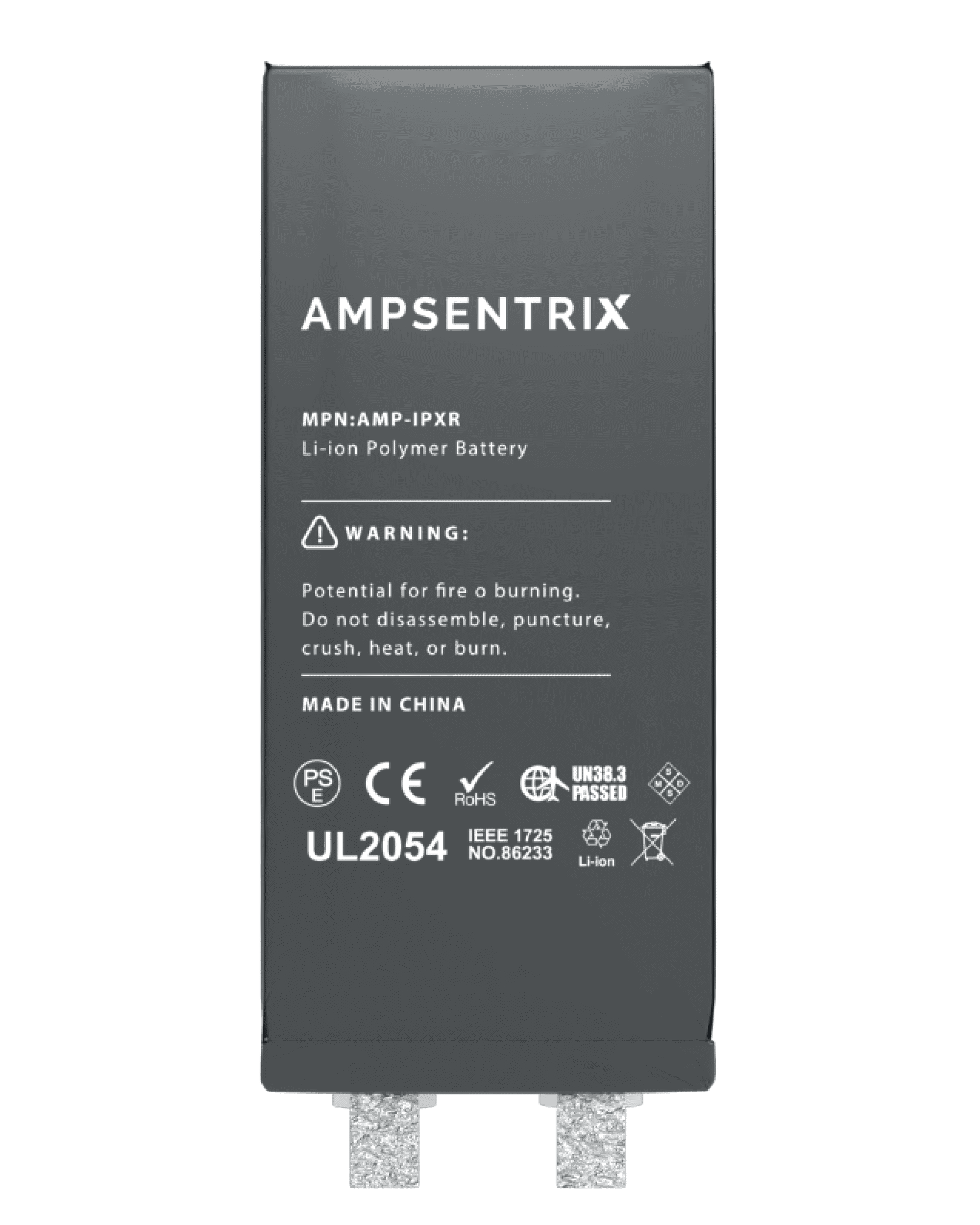 Ersatzakku iPhone XR (AmpSentrix Core Extended, Punktschweißen erf.)