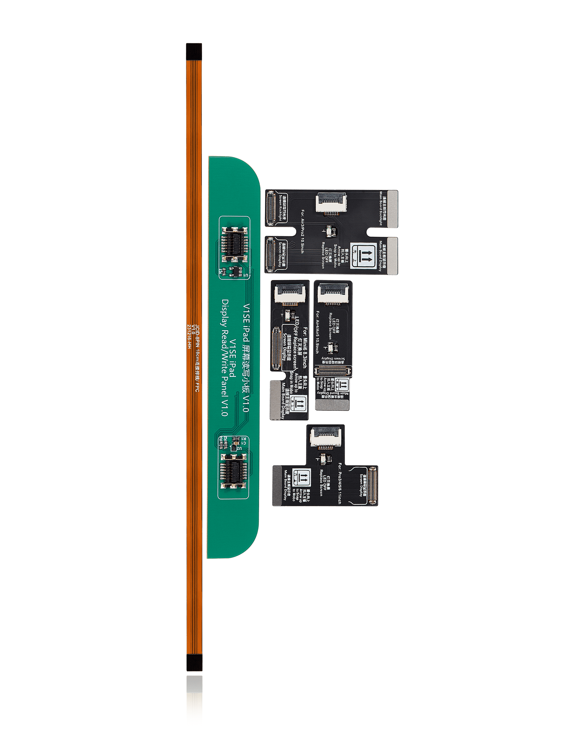 iPad Screen Repair Adapter for Apple Pencil (Standard Package with 4 R&W FPCs and 1 Extension FPC) for JCID V1S Pro/V1SE