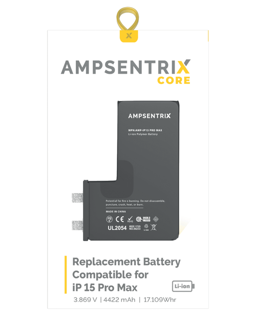 Apple iPhone 15 Pro Max Ersatz-Batteriekern (Punktschweißen nötig)