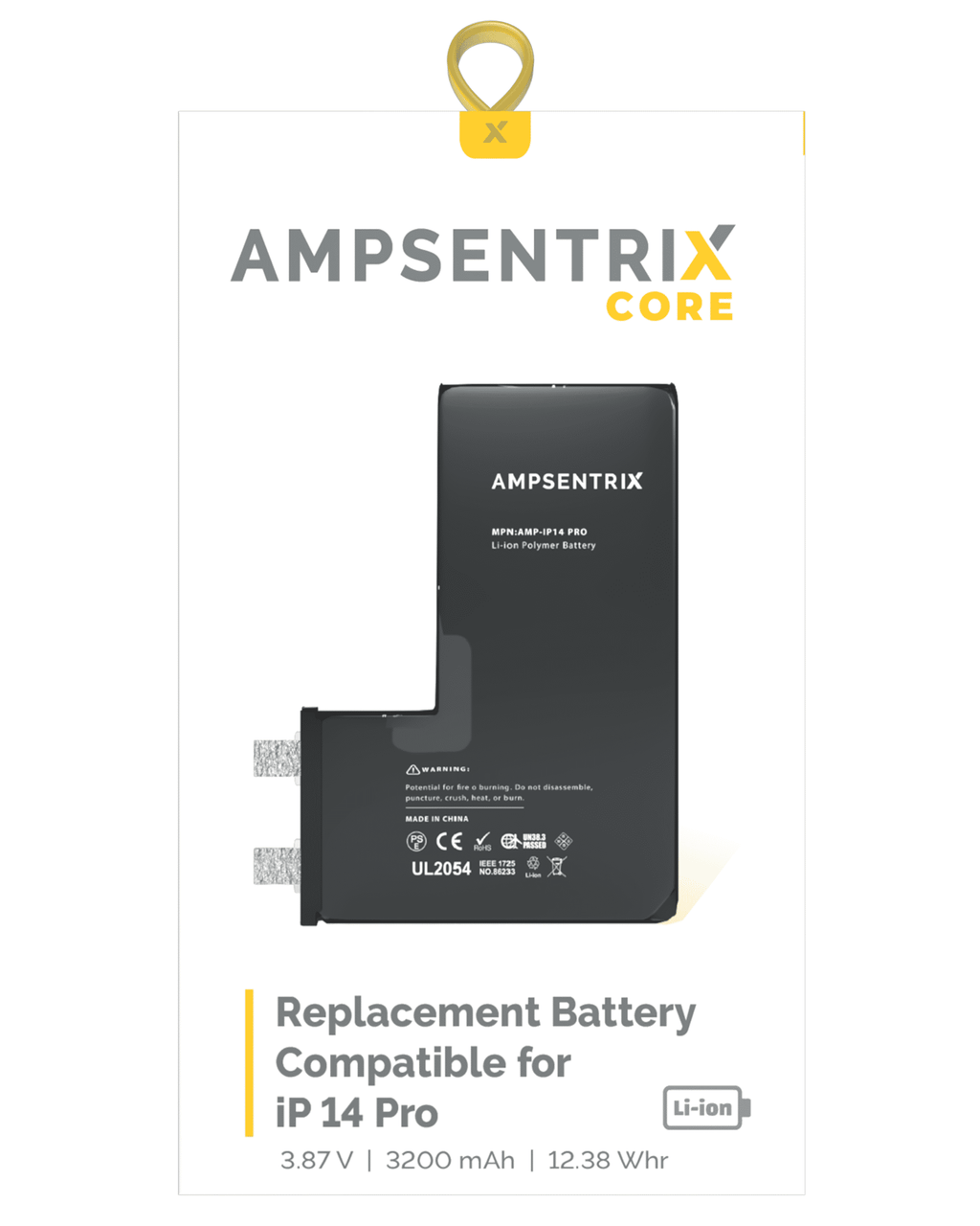 Replacement Battery Cell for iPhone 14 Pro (Spot Welding Required)