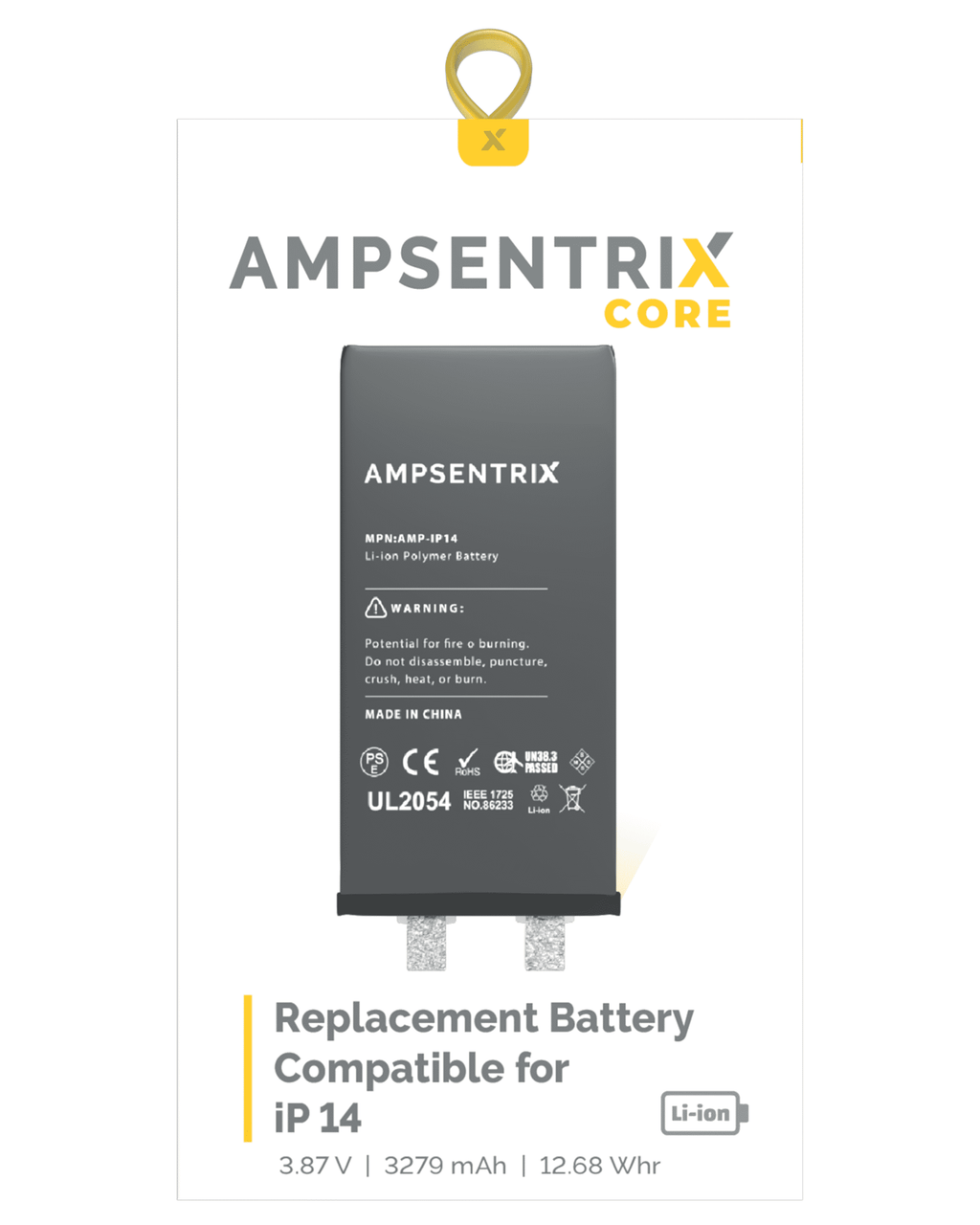 Ersatz-Batteriekern für iPhone 14 (Punktschweißen erforderlich)