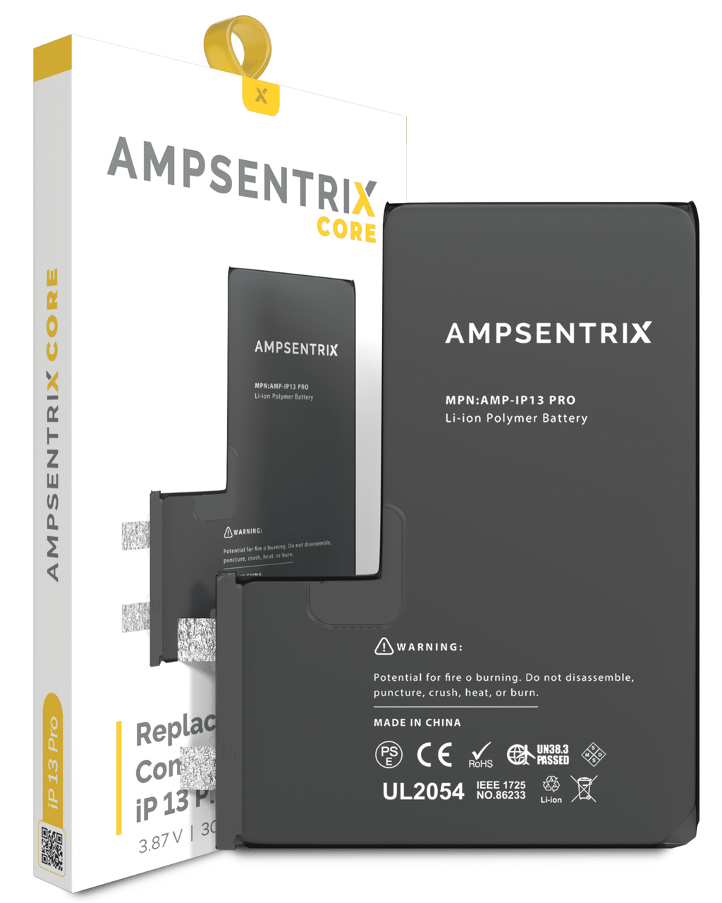 Replacement Battery Cell for iPhone 13 Pro (Spot Welding Required) (AmpSentrix Core)
