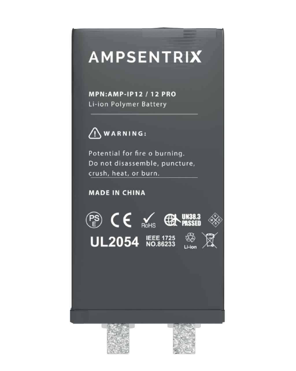 Ersatz-Batteriekern für iPhone 12/12 Pro, Punktschweißen erforderlich - AmpSentr