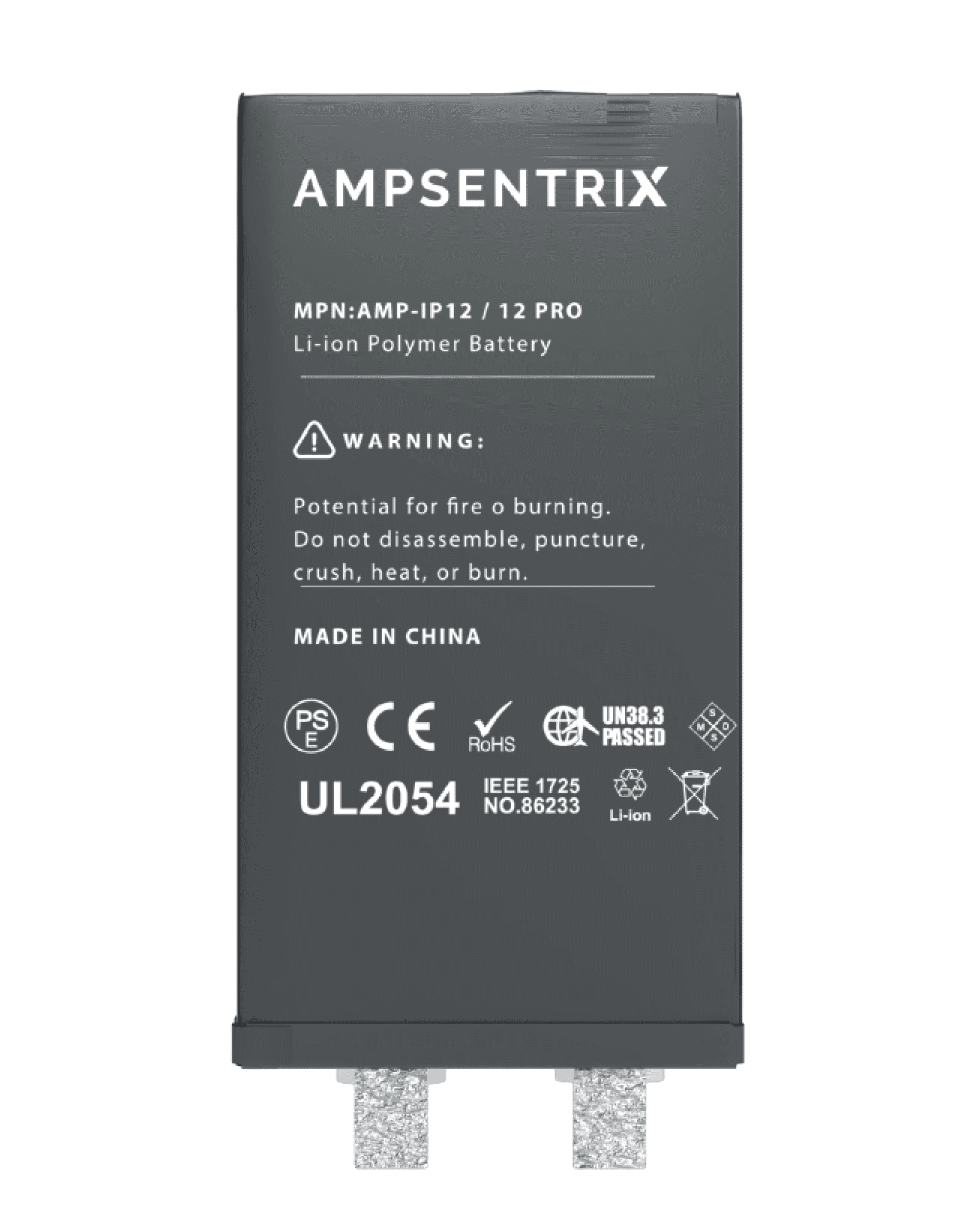 Ersatz-Batteriekern für iPhone 12/12 Pro, Punktschweißen erforderlich - AmpSentr