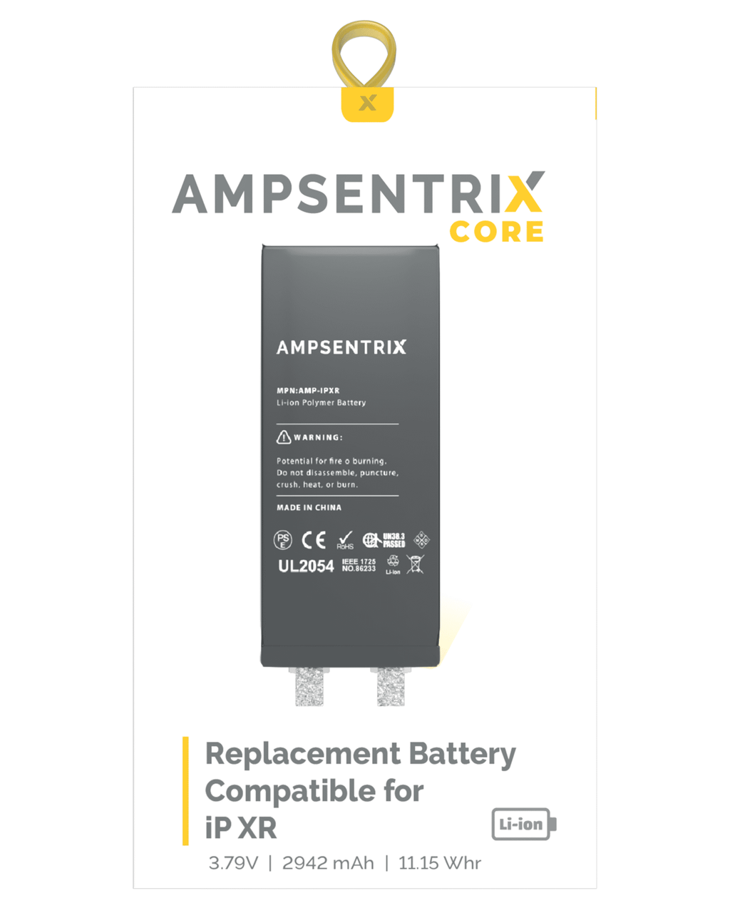 Replacement Battery Cell for iPhone XR (Spot Welding Required) – AmpSentrix Core