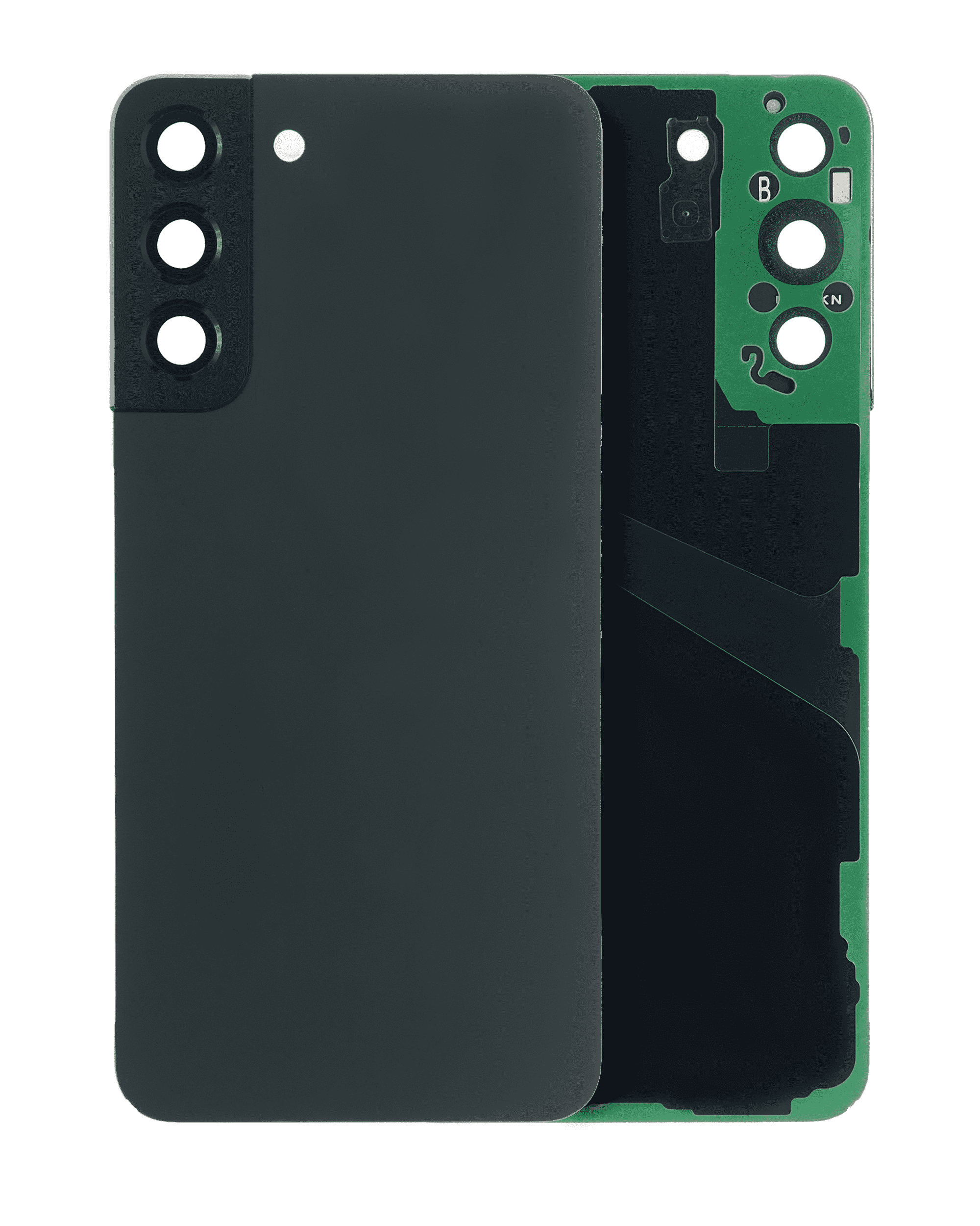 Samsung S22 Plus Backcover m. Kameralinse, Phantom Black, Aftermarket Plus