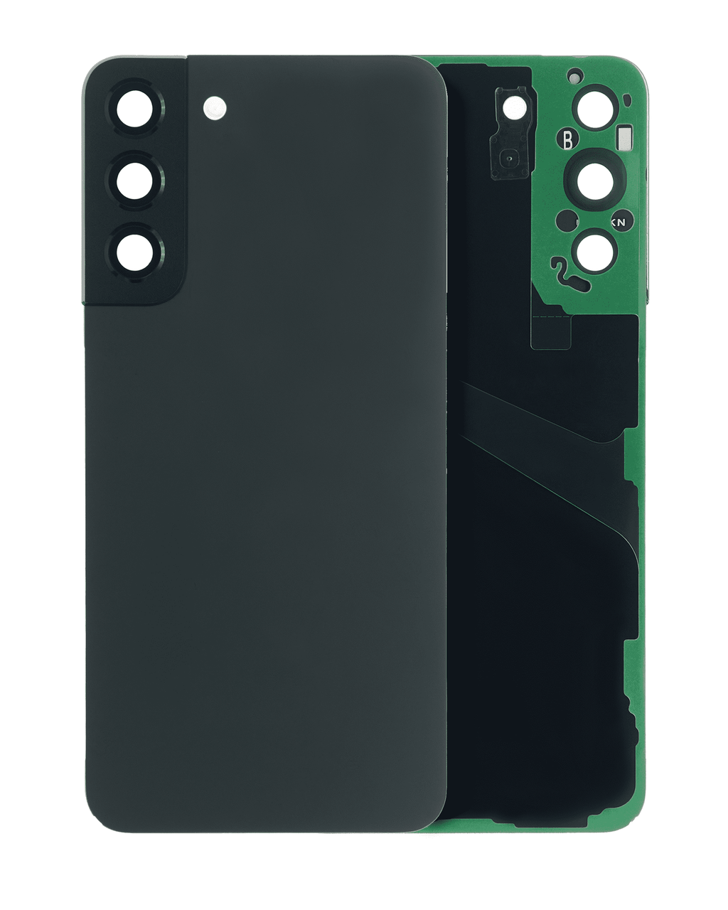 Samsung S22 Plus Backcover m. Kameralinse, Phantom Black, Aftermarket Plus