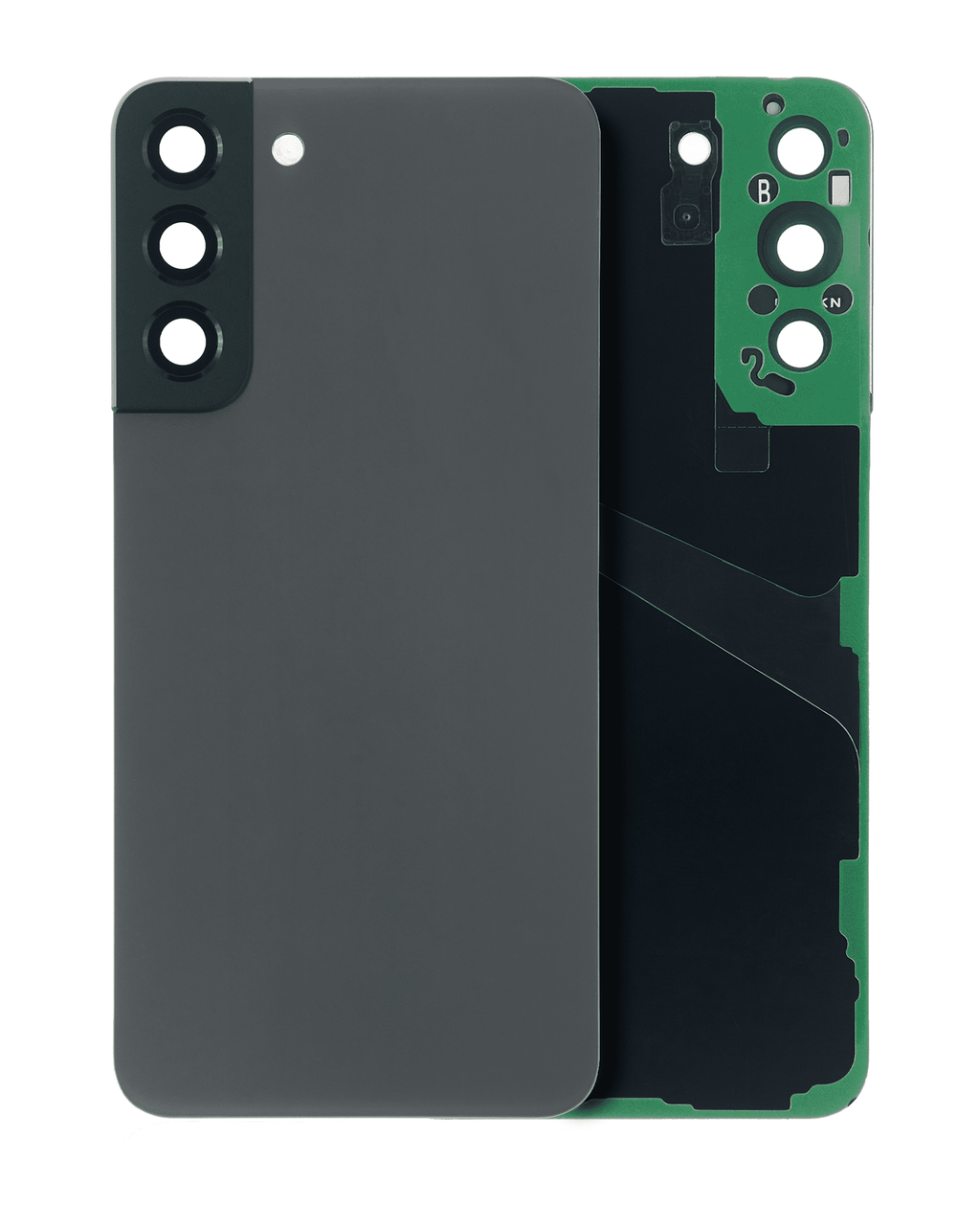 Back Cover with Camera Lens for Samsung Galaxy S22 Plus 5G (No Logo) (Aftermarket Plus) (Graphite)