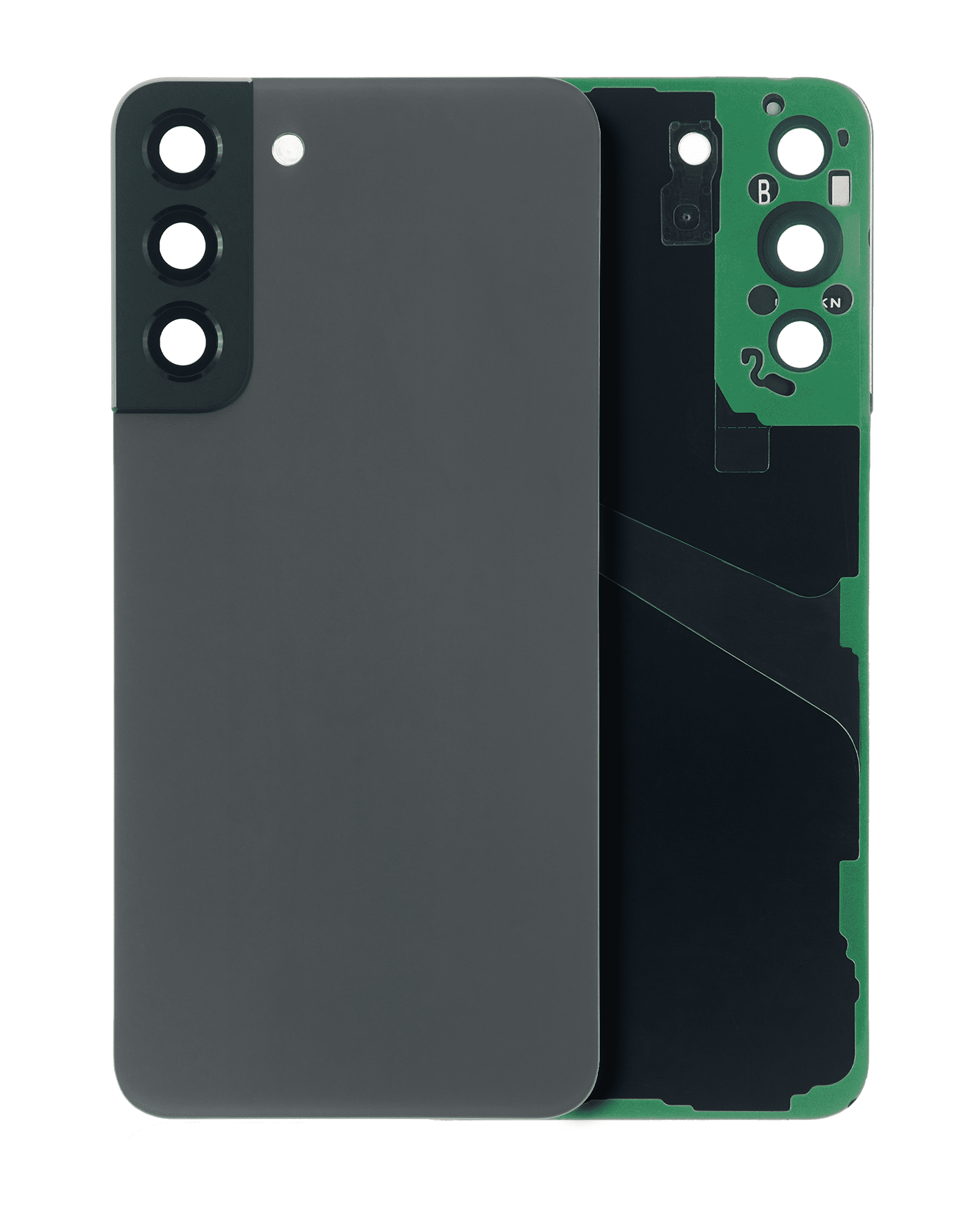 Back Cover with Camera Lens for Samsung Galaxy S22 Plus 5G (No Logo) (Aftermarket Plus) (Graphite)