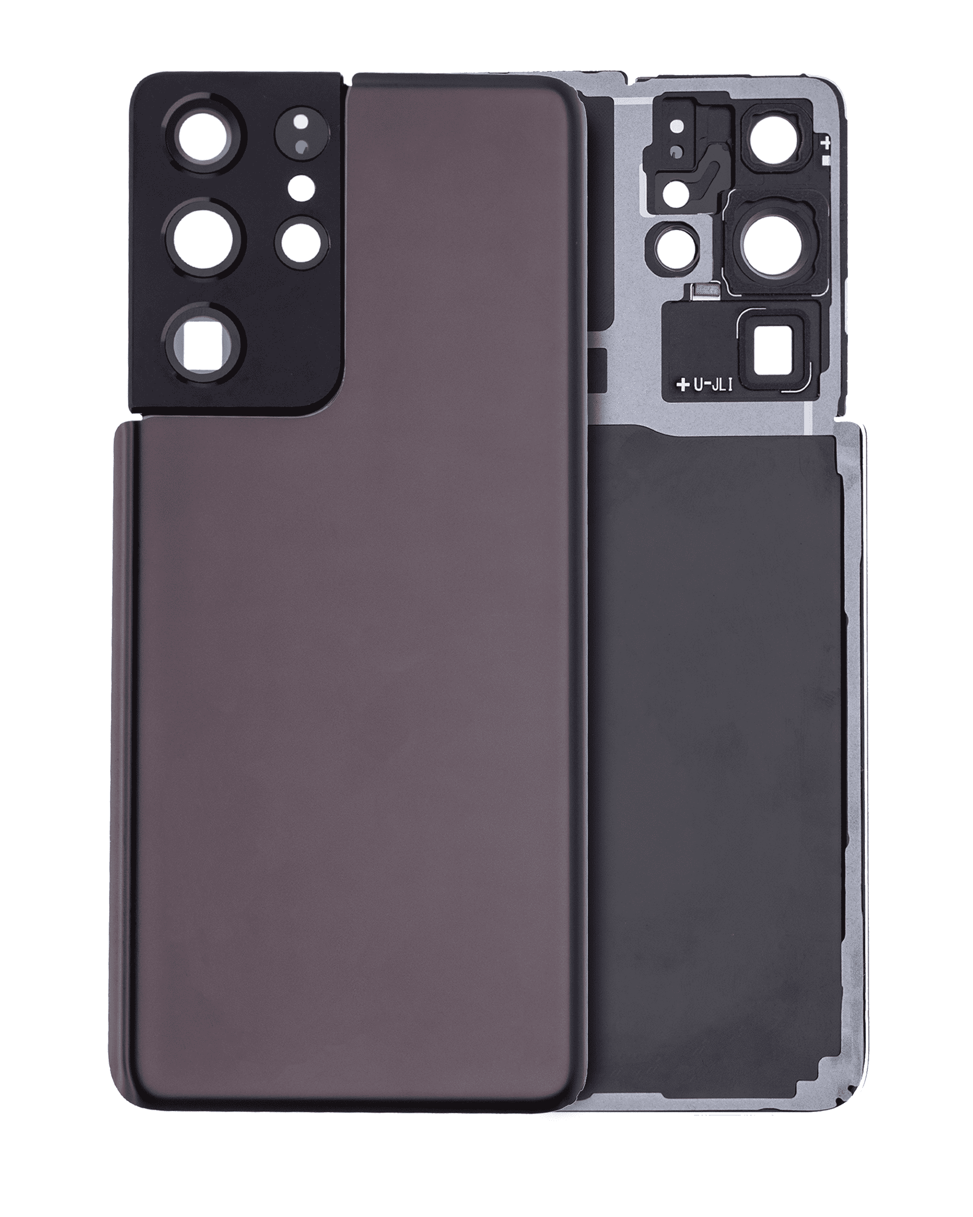 Backcover m. Kamera Samsung Galaxy S21 Ultra, ohne Logo, Phantom Brown (Afterm P