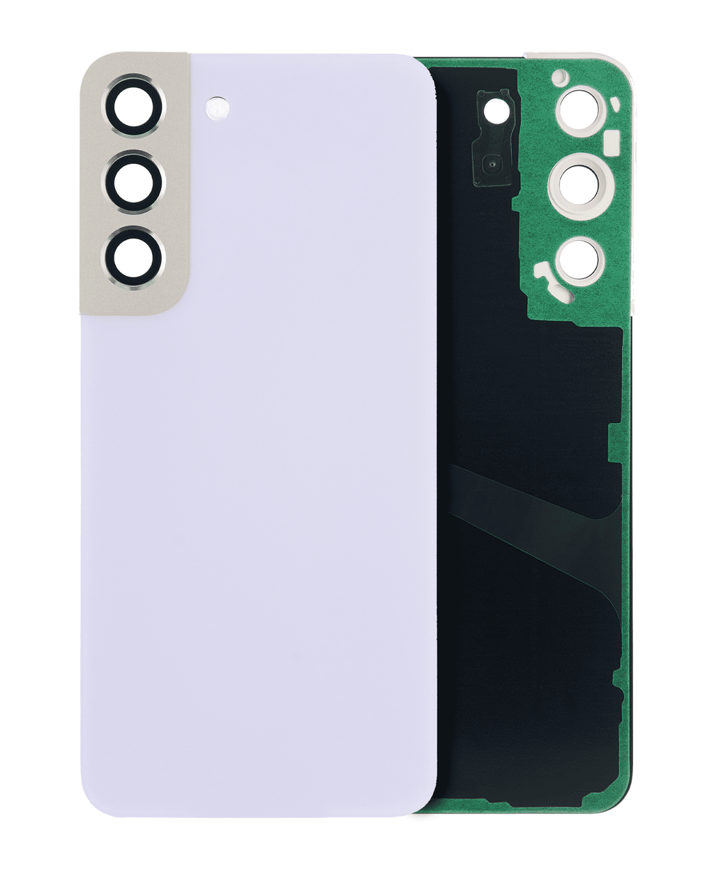 Backcover mit Kameralinse für Samsung S22 (ohne Logo) Aftermarket Plus Violett
