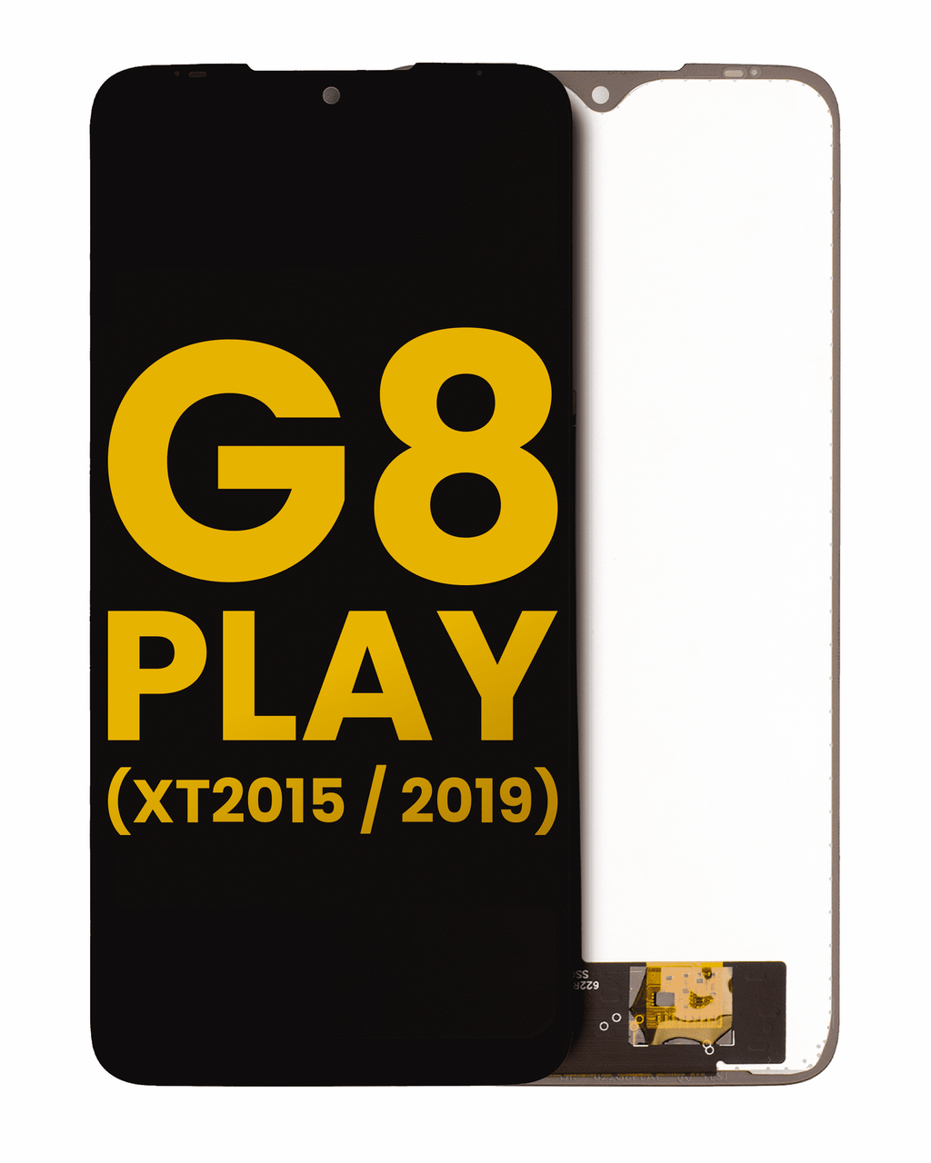 LCD-Display ohne Rahmen Moto G8 Play Refurbished Schwarz