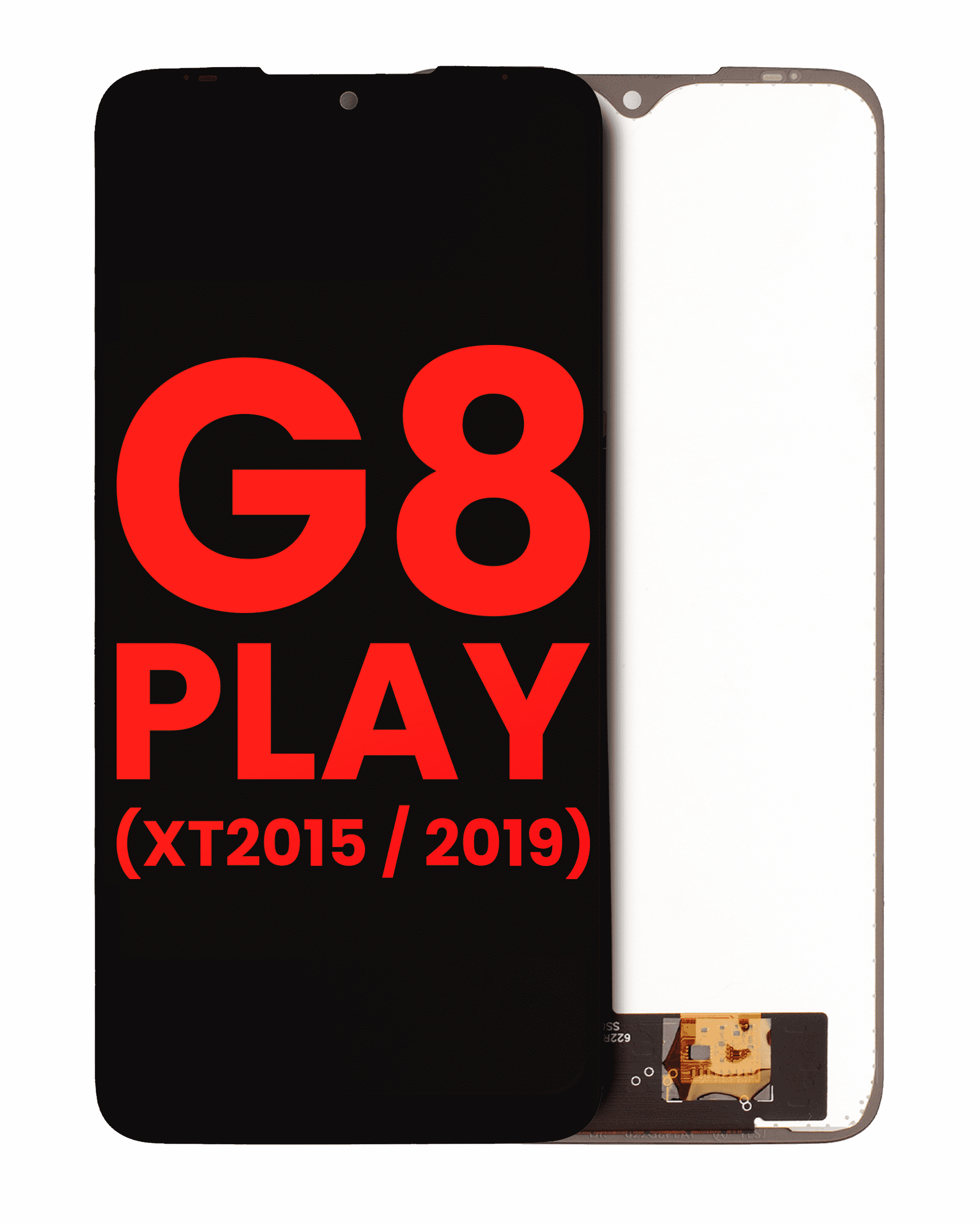 Display ohne Rahmen Motorola G8 Play Aftermarket Plus Incell Schwarz