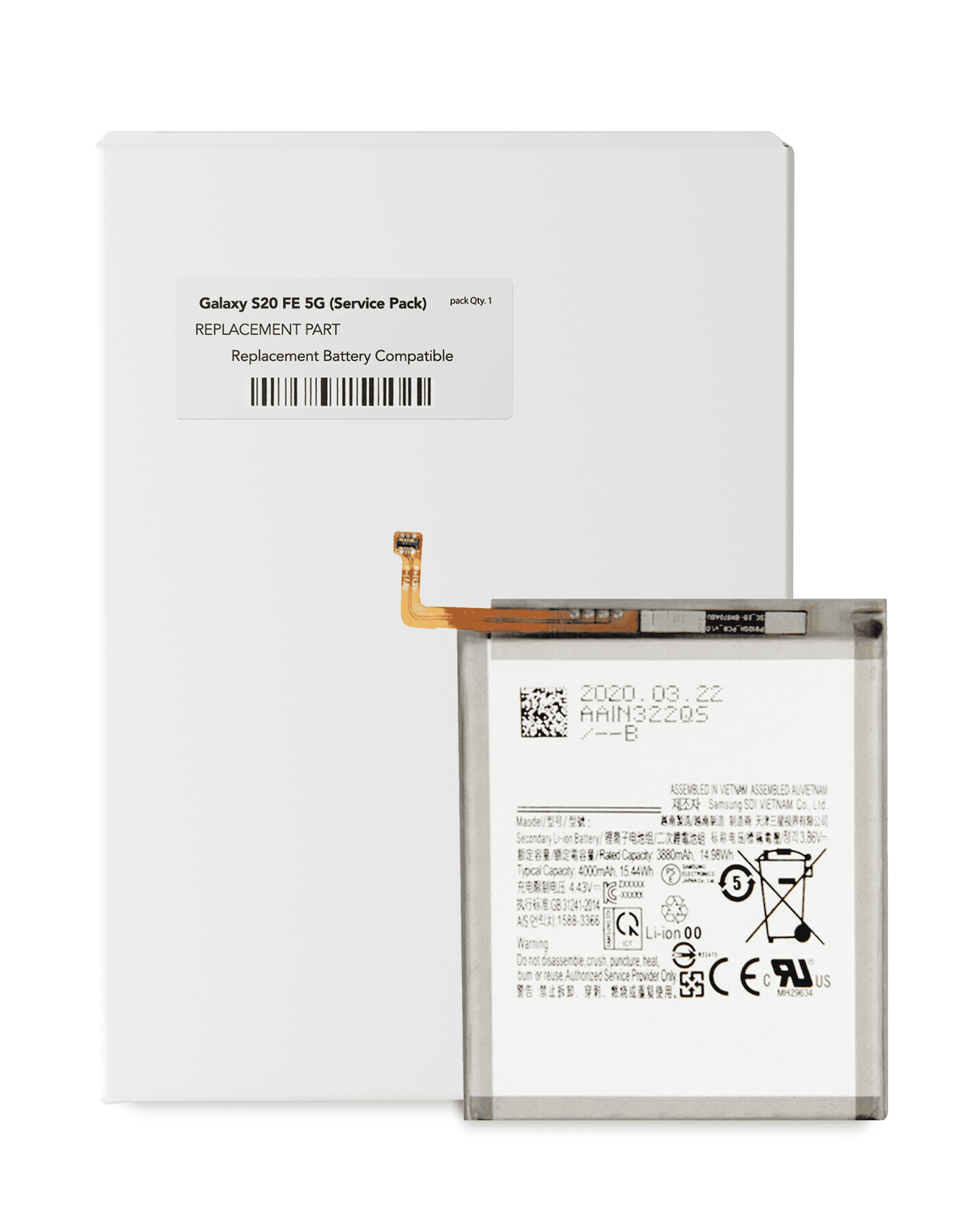 Ersatzakku für Samsung Galaxy S20 FE / A52 Serie - Service Pack