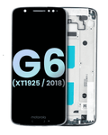 Motorola Moto G6 LCD-Display mit Rahmen Original OEM Deep Indigo