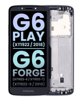 Original OEM LCD Display with Frame for Motorola Moto G6 Play / G6 Forge (XT1922, XT1922-6/7/9, 2018) US Version – Deep Indigo