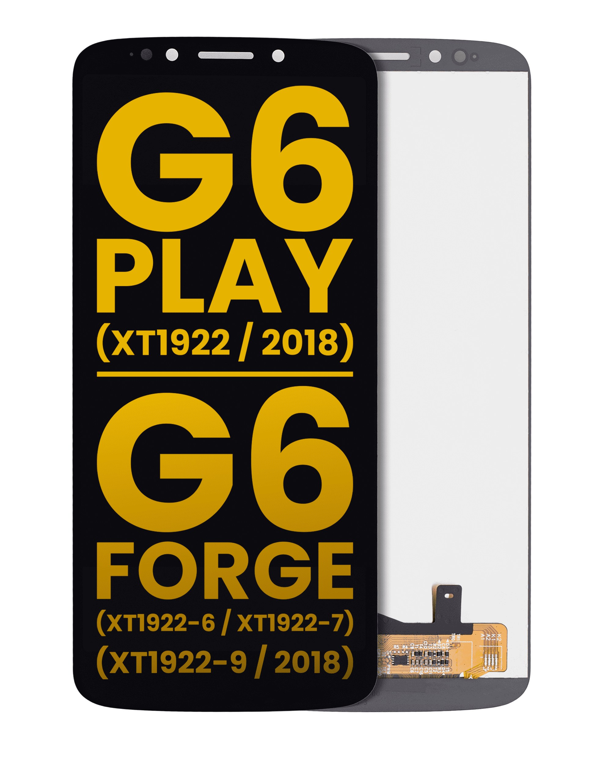 LCD Display without Frame for Motorola Moto G6 Play (XT1922 / 2018) / G6 Forge (XT1922-6 / XT1922-7 / XT1922-9 / 2018) (US Version) (Refurbished) (Black)