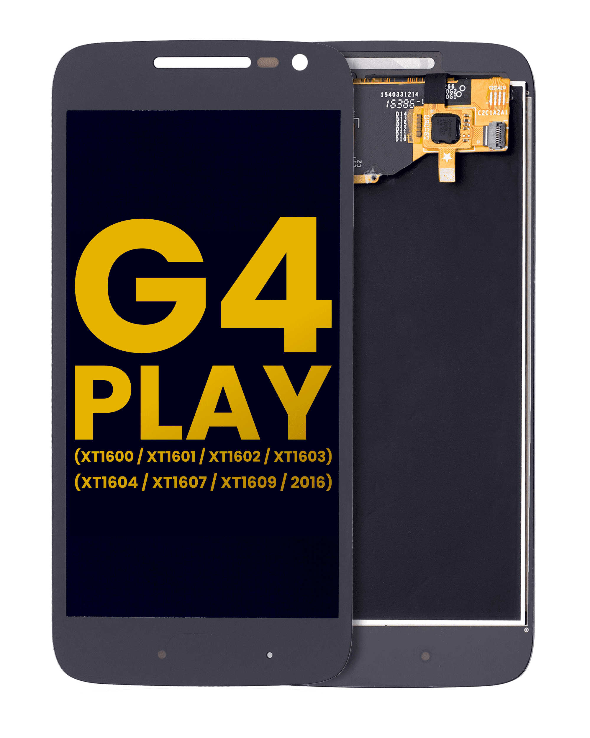 LCD Display without Frame for Motorola Moto G4 Play (XT1600 / XT1601 / XT1602 / XT1603 / XT1604 / XT1607 / XT1609 / 2016) (Refurbished) (Black)