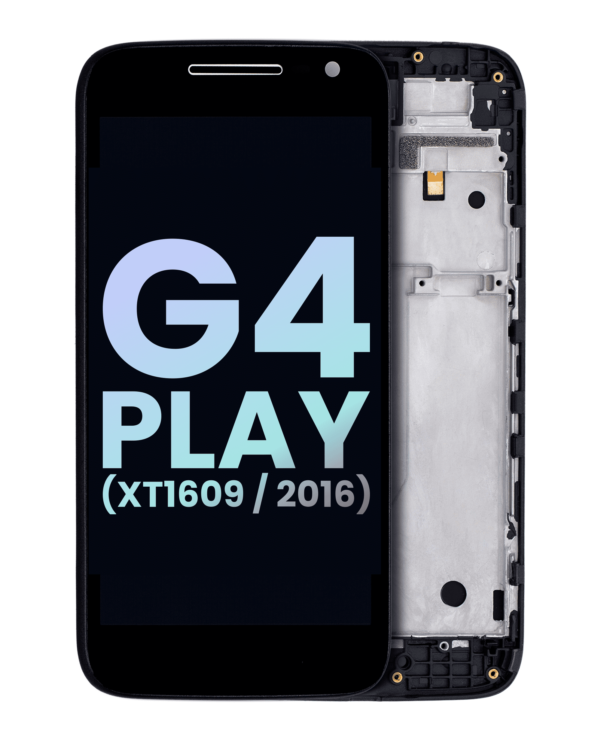 LCD Assembly with Frame for Motorola Moto G4 Play (XT1609 / 2016) (Original OEM) (Black)