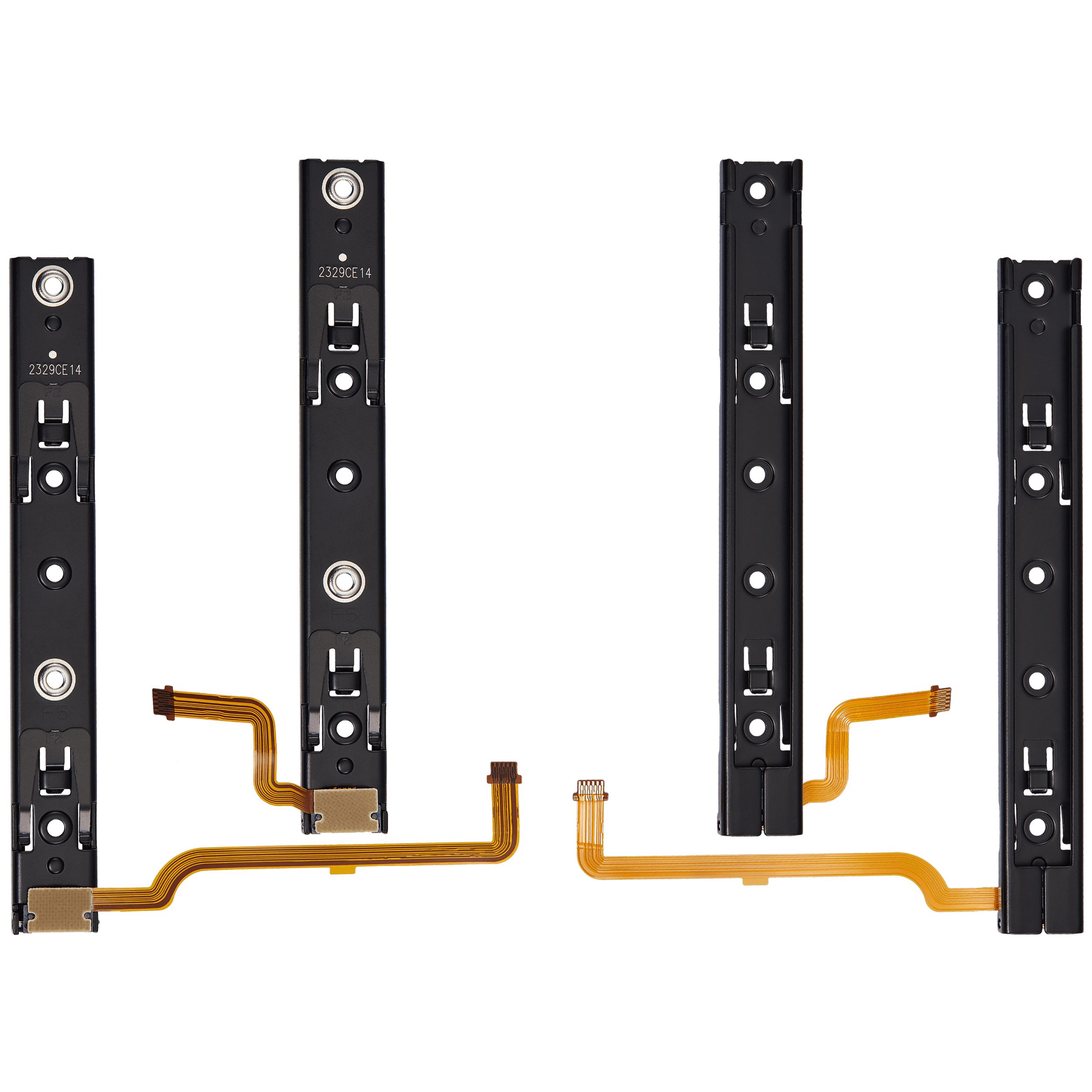 Left & right rail with flex cable for Nintendo Switch (console side)