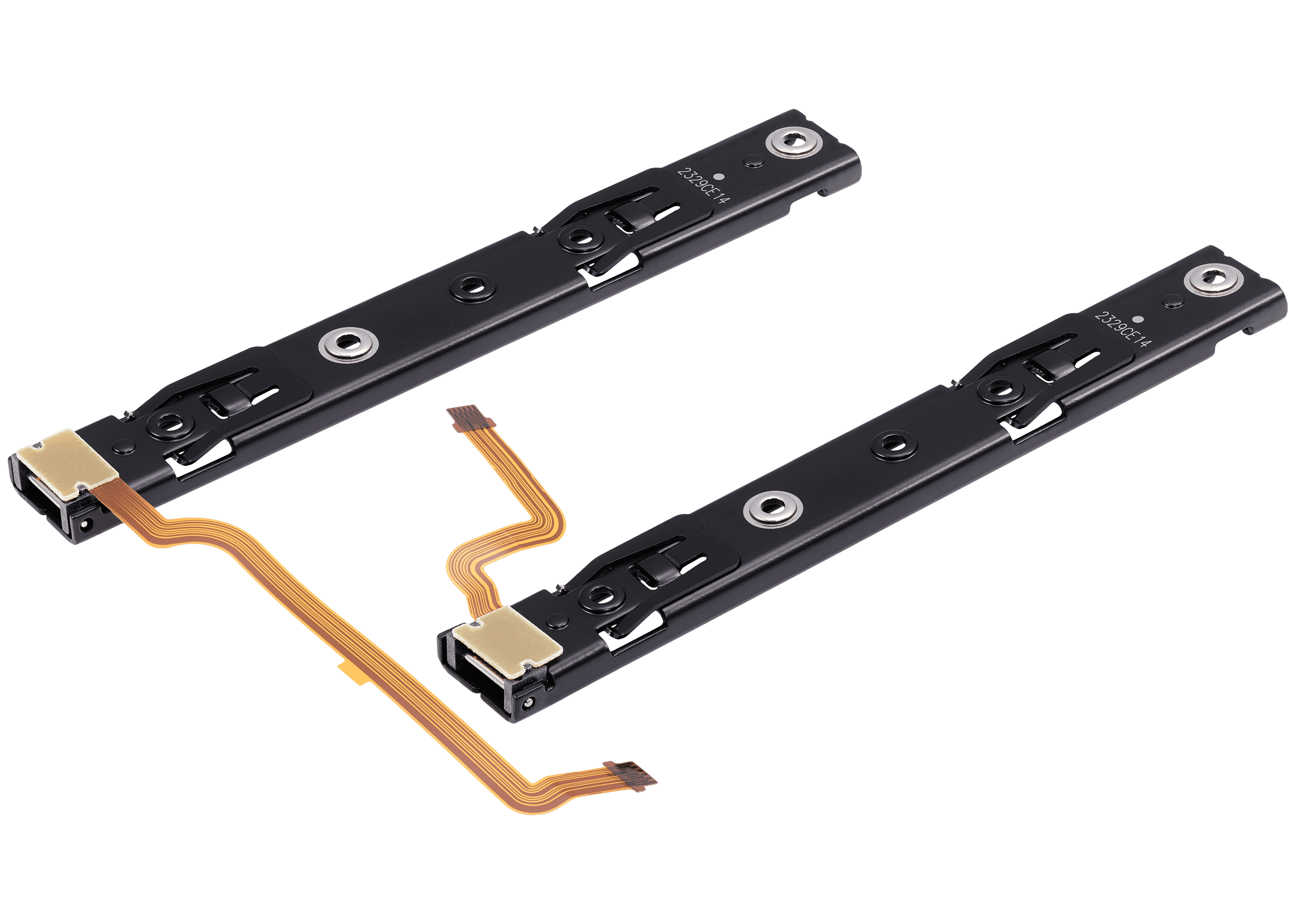 Left & right rail with flex cable for Nintendo Switch (console side)