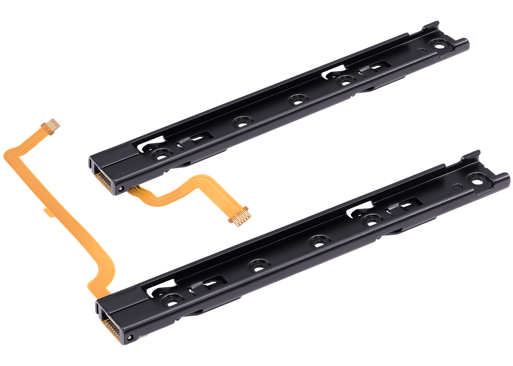 Left & right rail with flex cable for Nintendo Switch (console side)