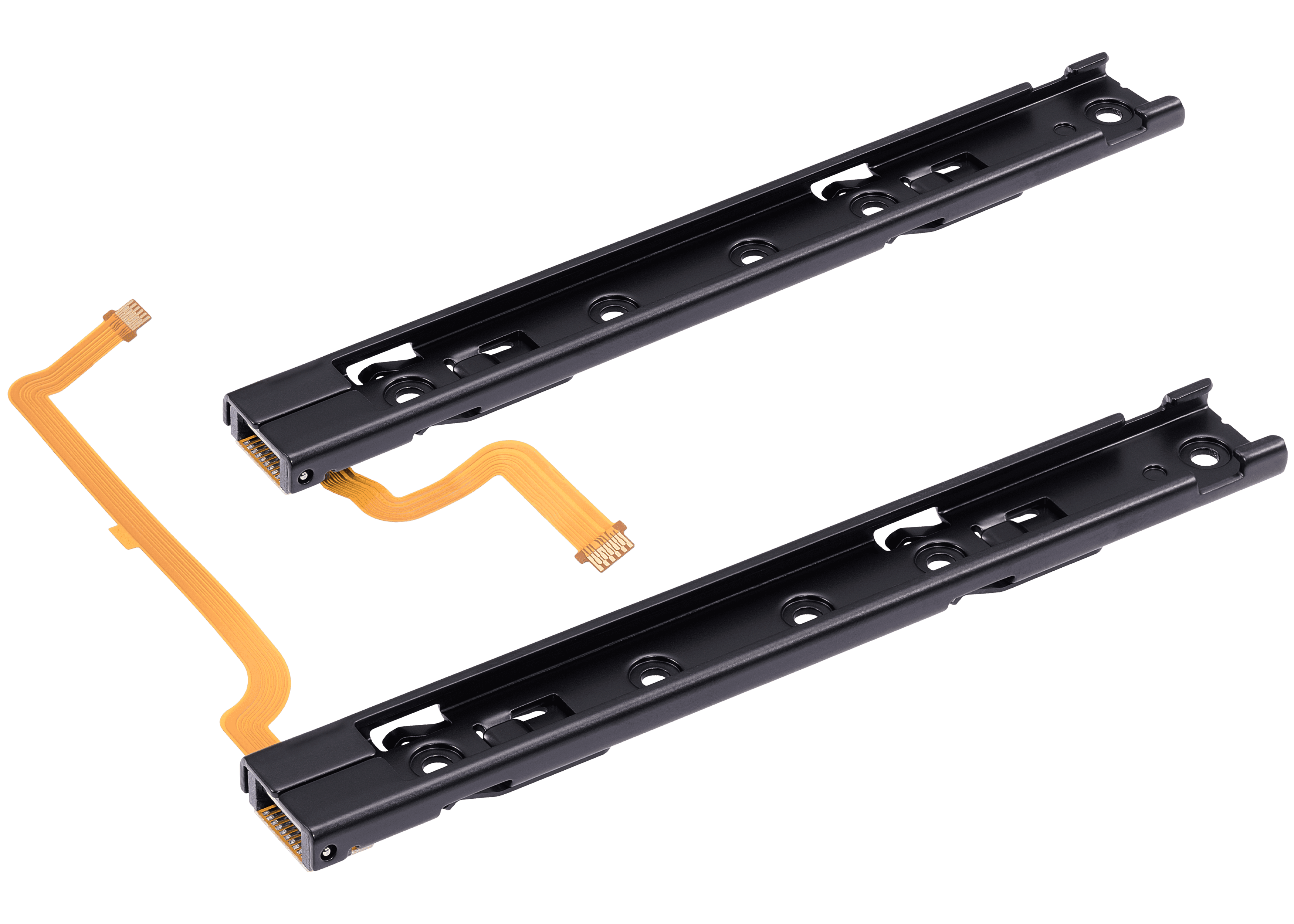 Left & right rail with flex cable for Nintendo Switch (console side)
