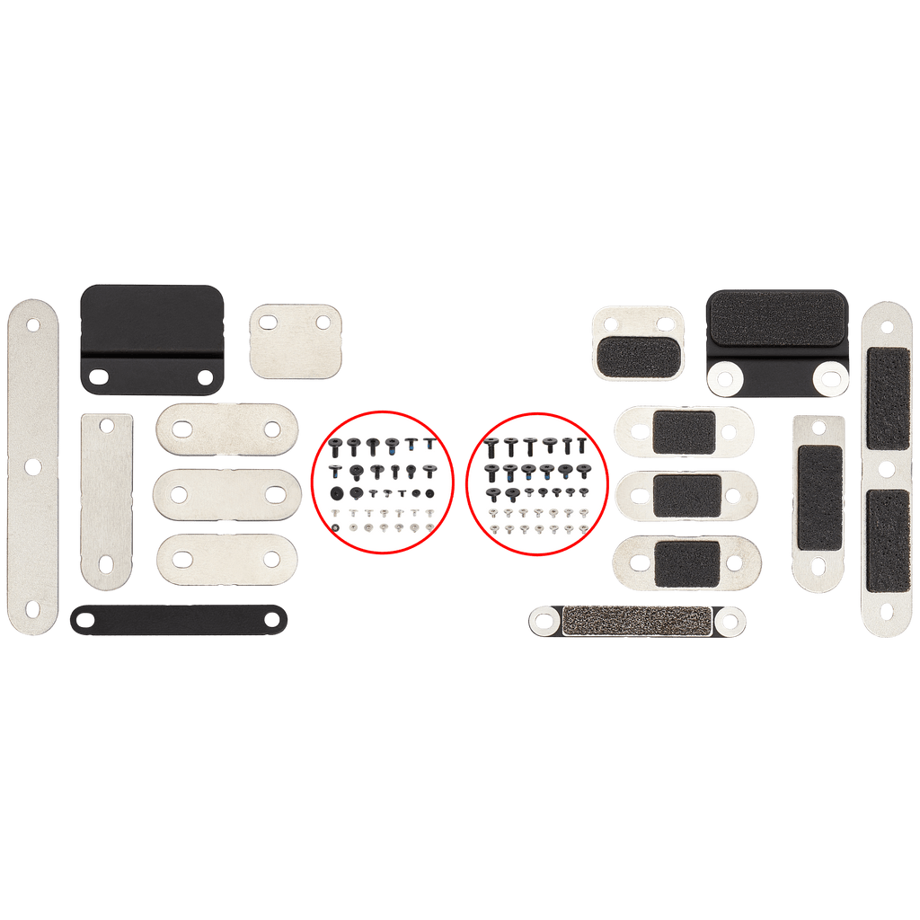Complete set of small metal brackets and screws for MacBook Pro 14" (A2442 / Late 2021)