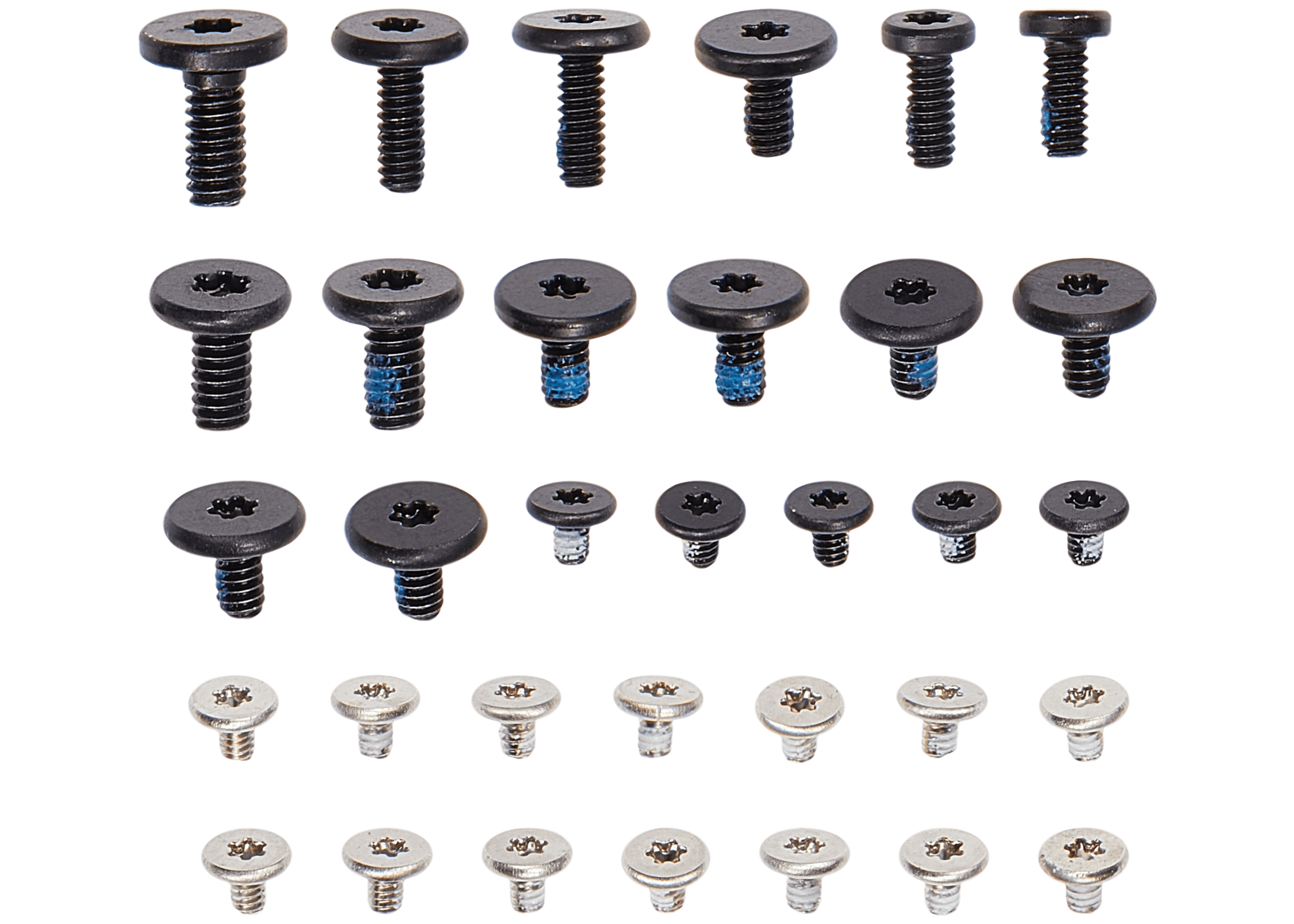 Complete set of small metal brackets and screws for MacBook Pro 14" (A2442 / Late 2021)