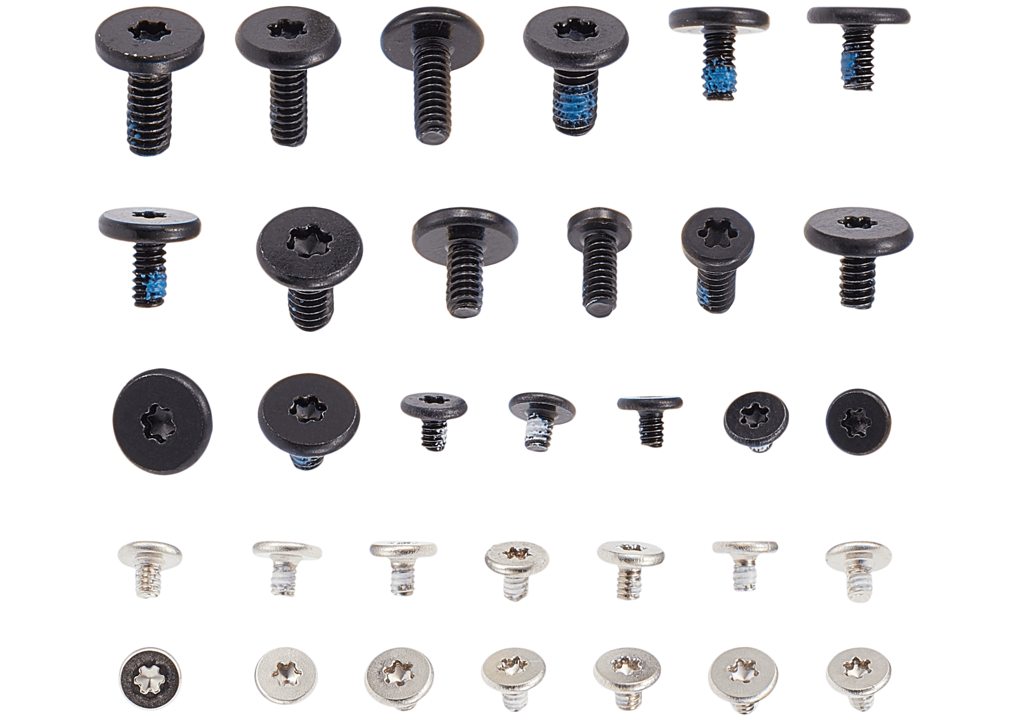Complete set of small metal brackets and screws for MacBook Pro 14" (A2442 / Late 2021)