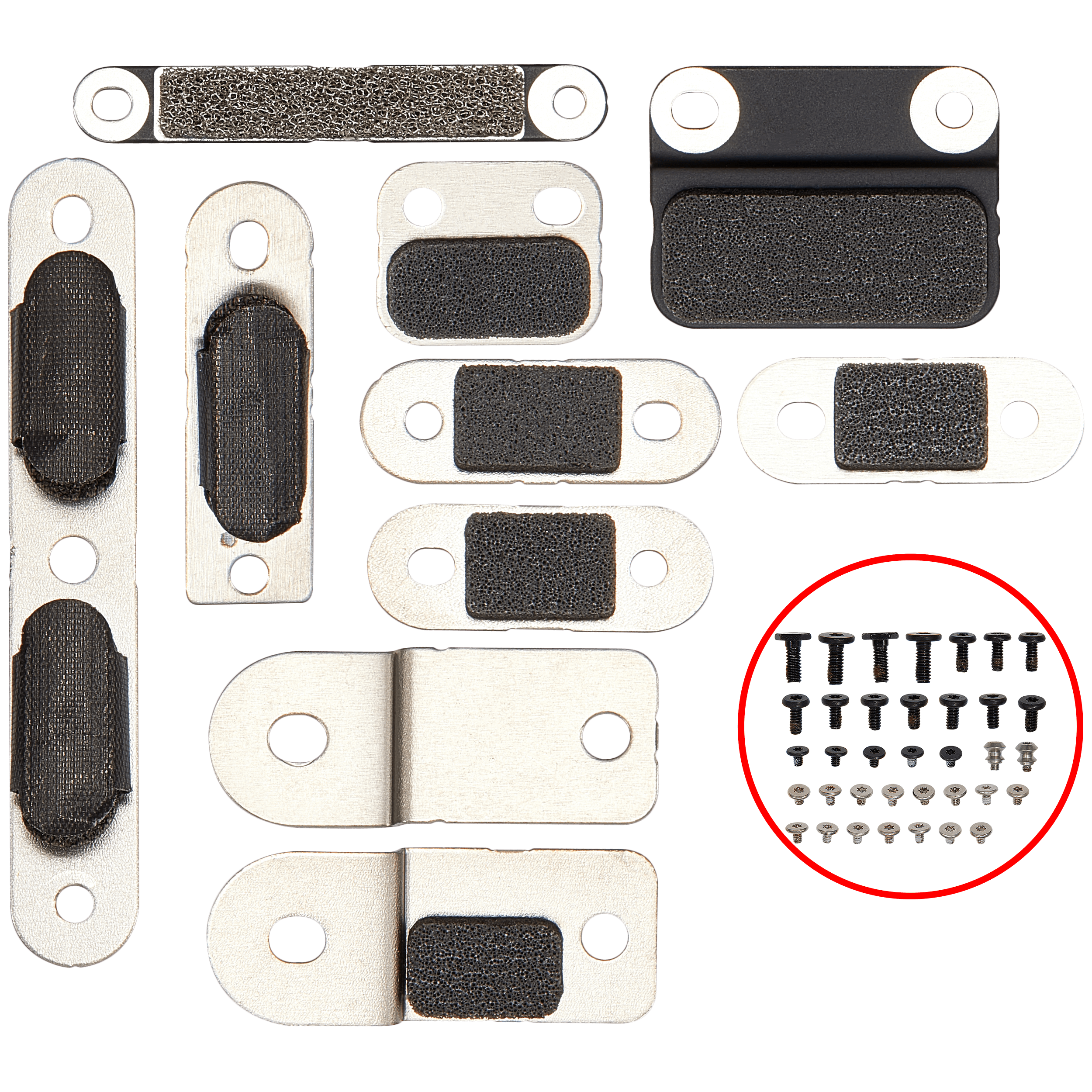 Komplettset Metallhalterungen & Schrauben für MacBook Pro 16 A2780