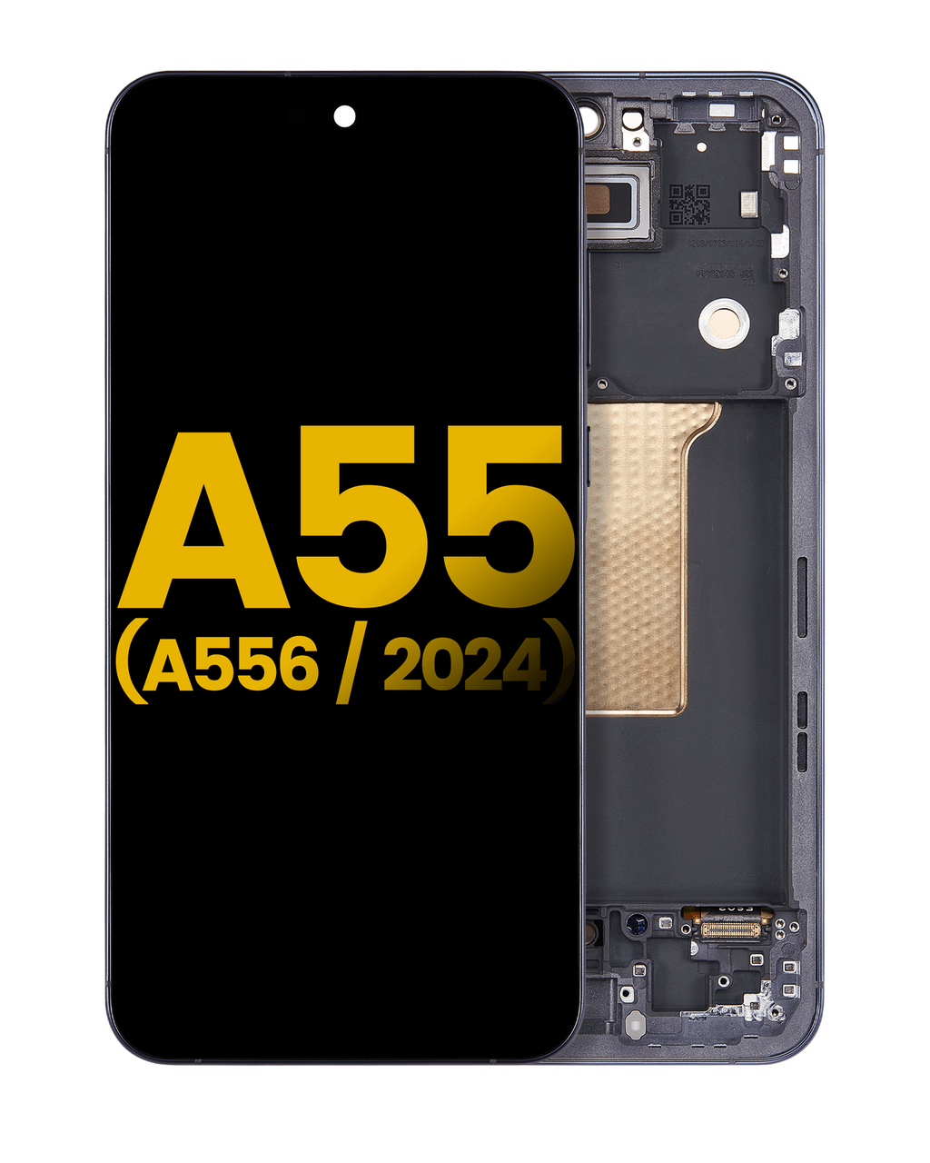 OLED-Modul mit Rahmen für Samsung Galaxy A55 (A556 / 2024) (Refurbished) (Navy)